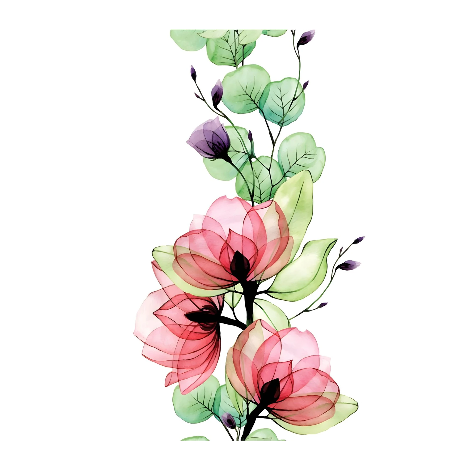 Ethereal Floral Watercolor Botanical Wall Art