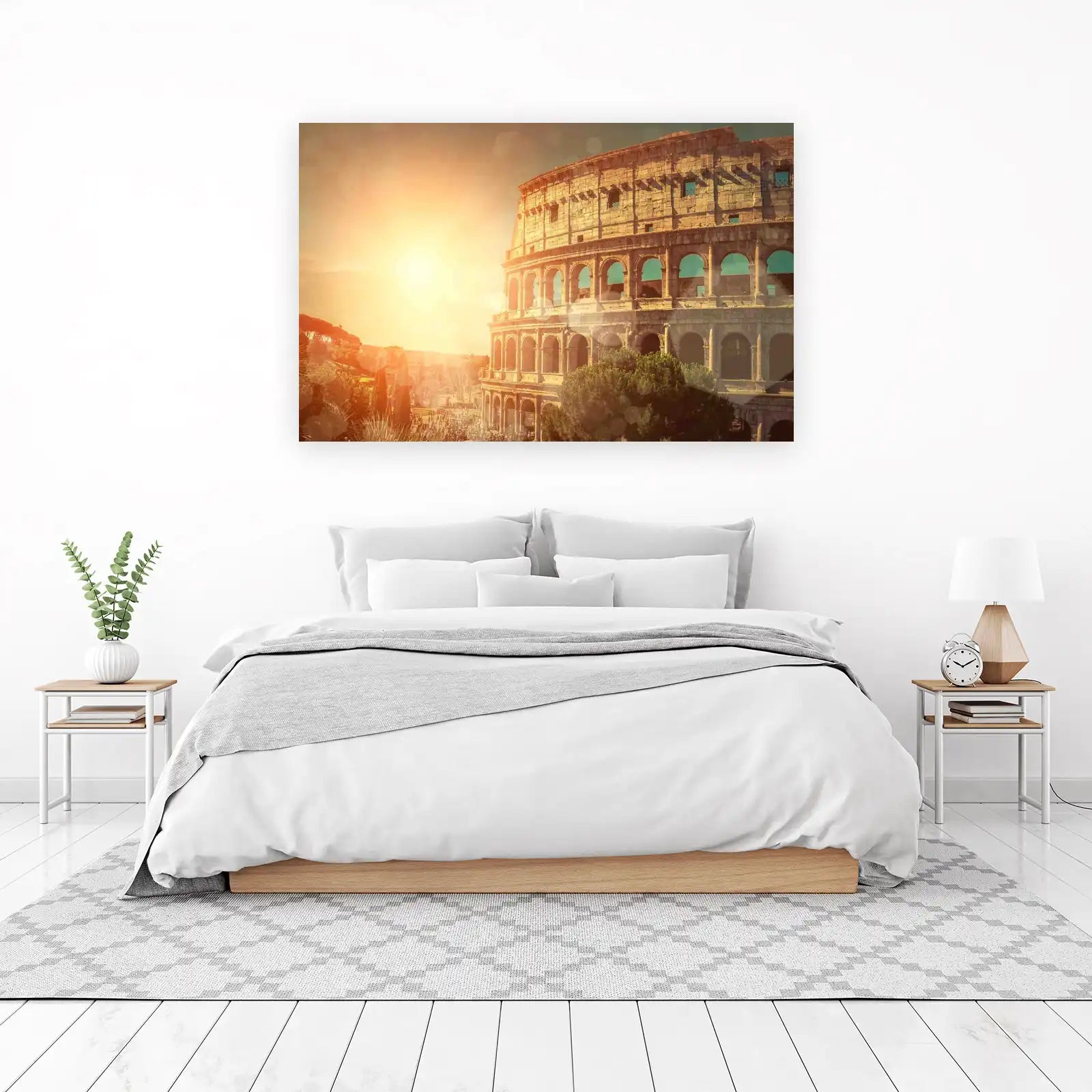 Colosseum Sunset Wall Art | Rome Art