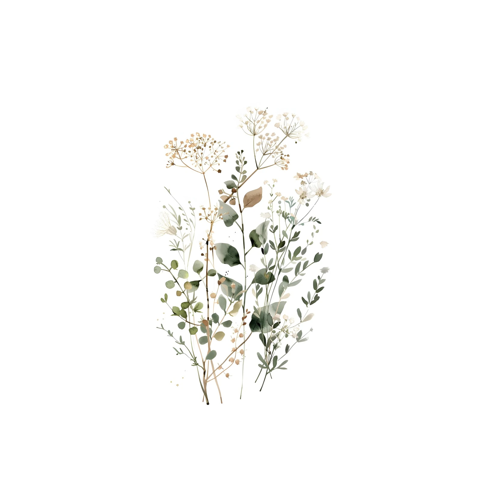 Ethereal Botanical Boho Wall Art Wall Art