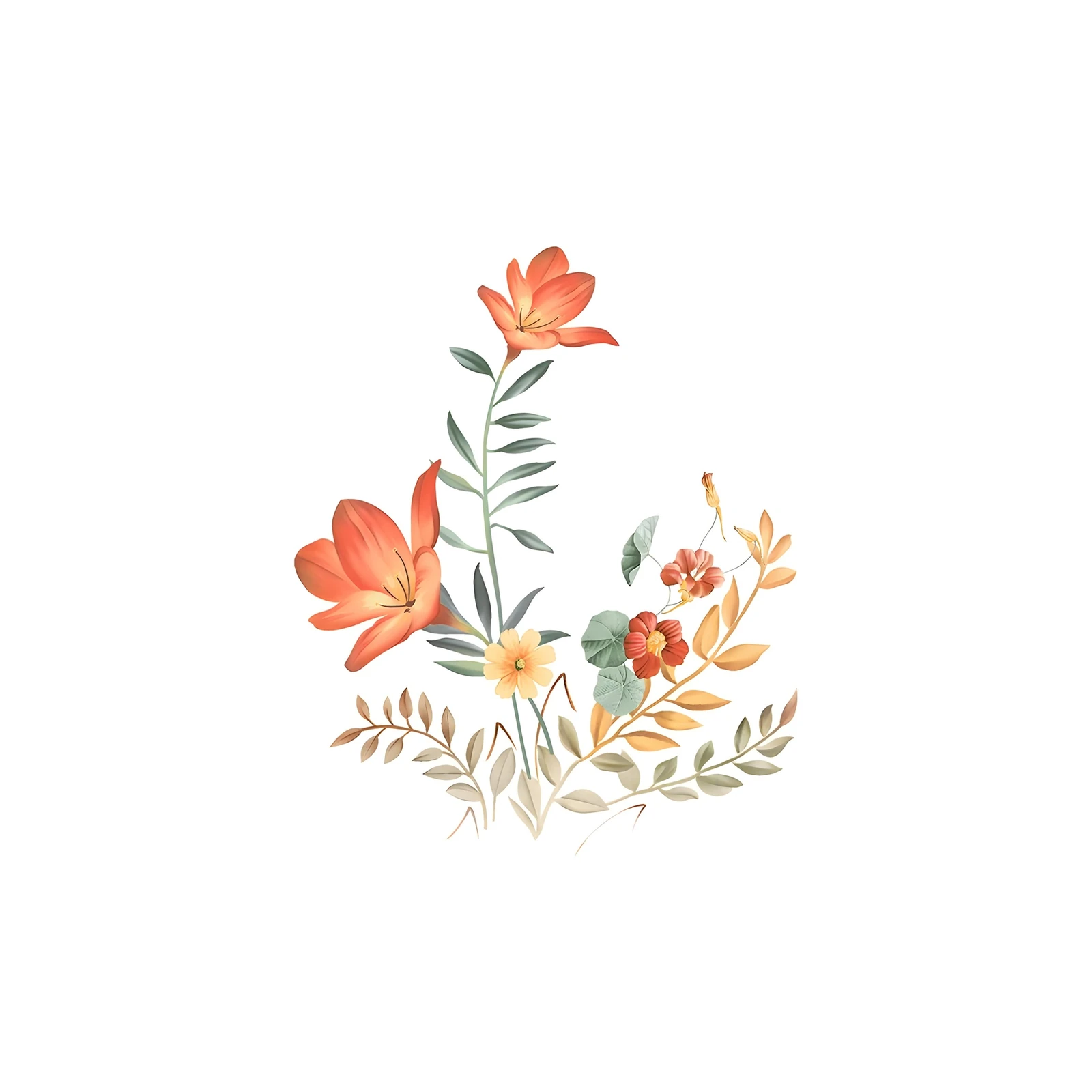 Vibrant Floral Arrangement Wall Art