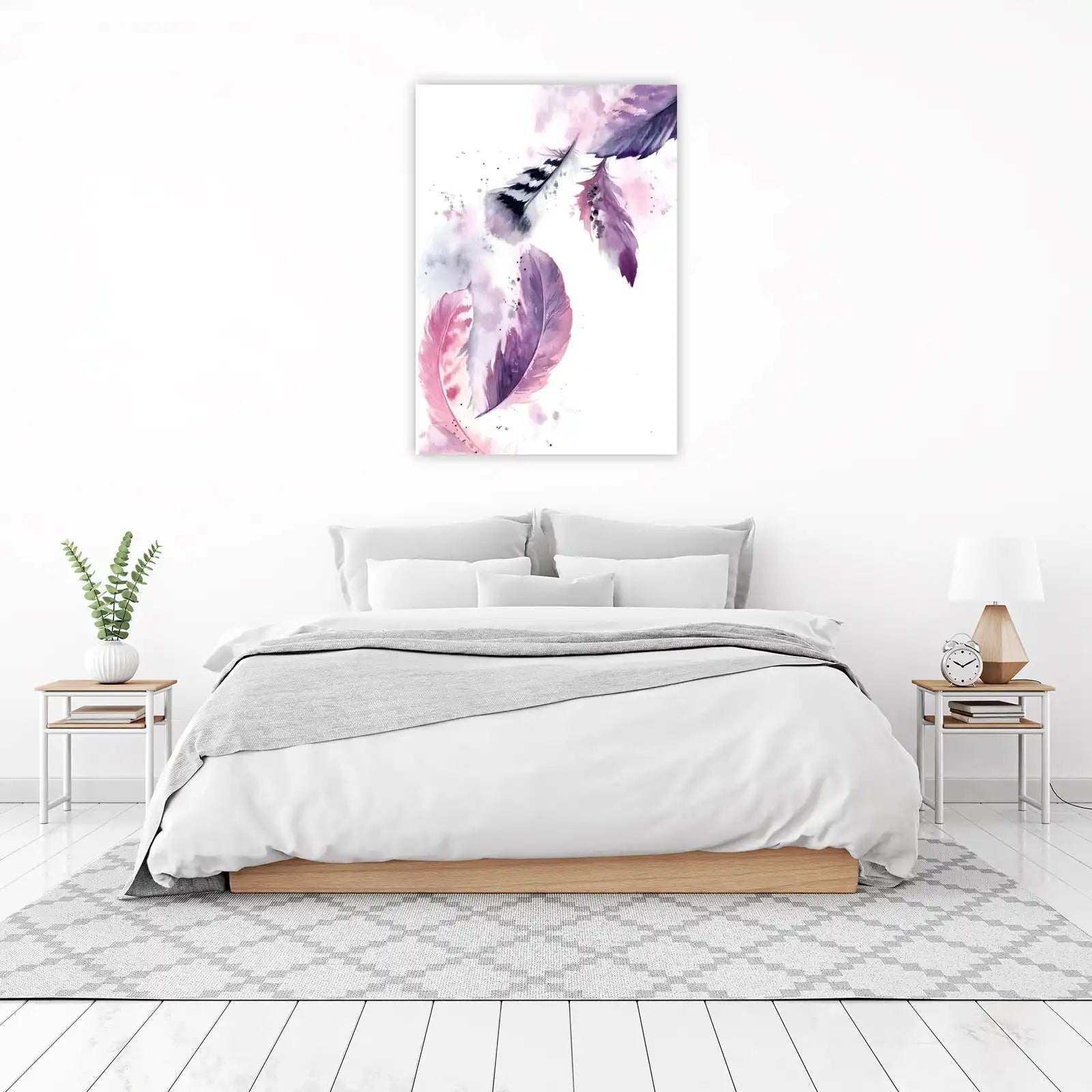 Bohemian Feather Dreamcatcher Wall Art