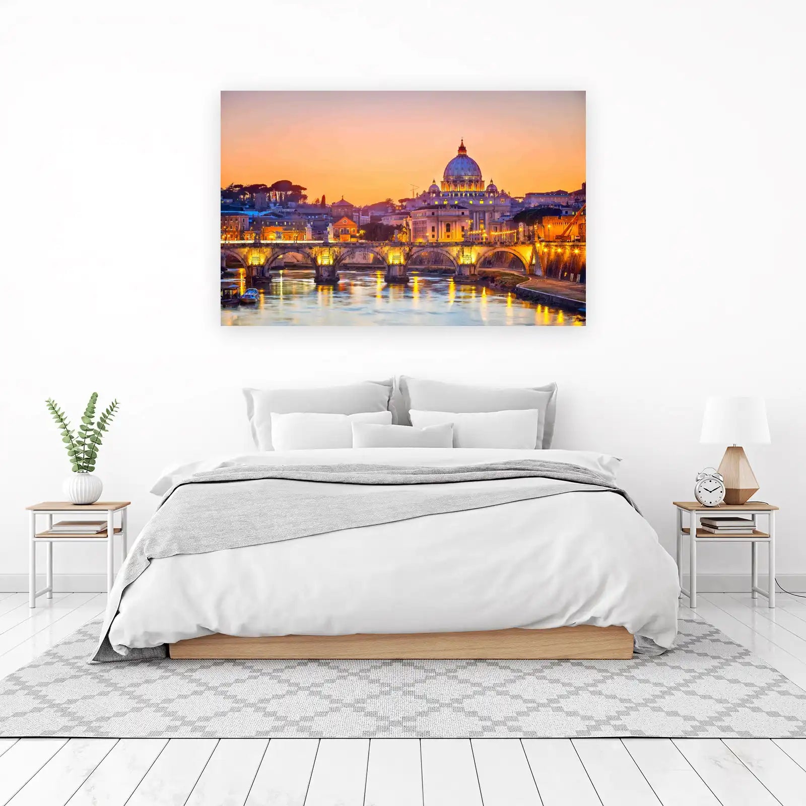 St. Peter's Basilica Rome Sunset Wall Art