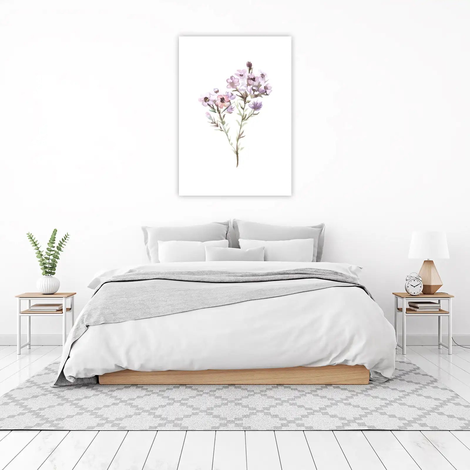 Delicate Floral Watercolor Art Wall Art