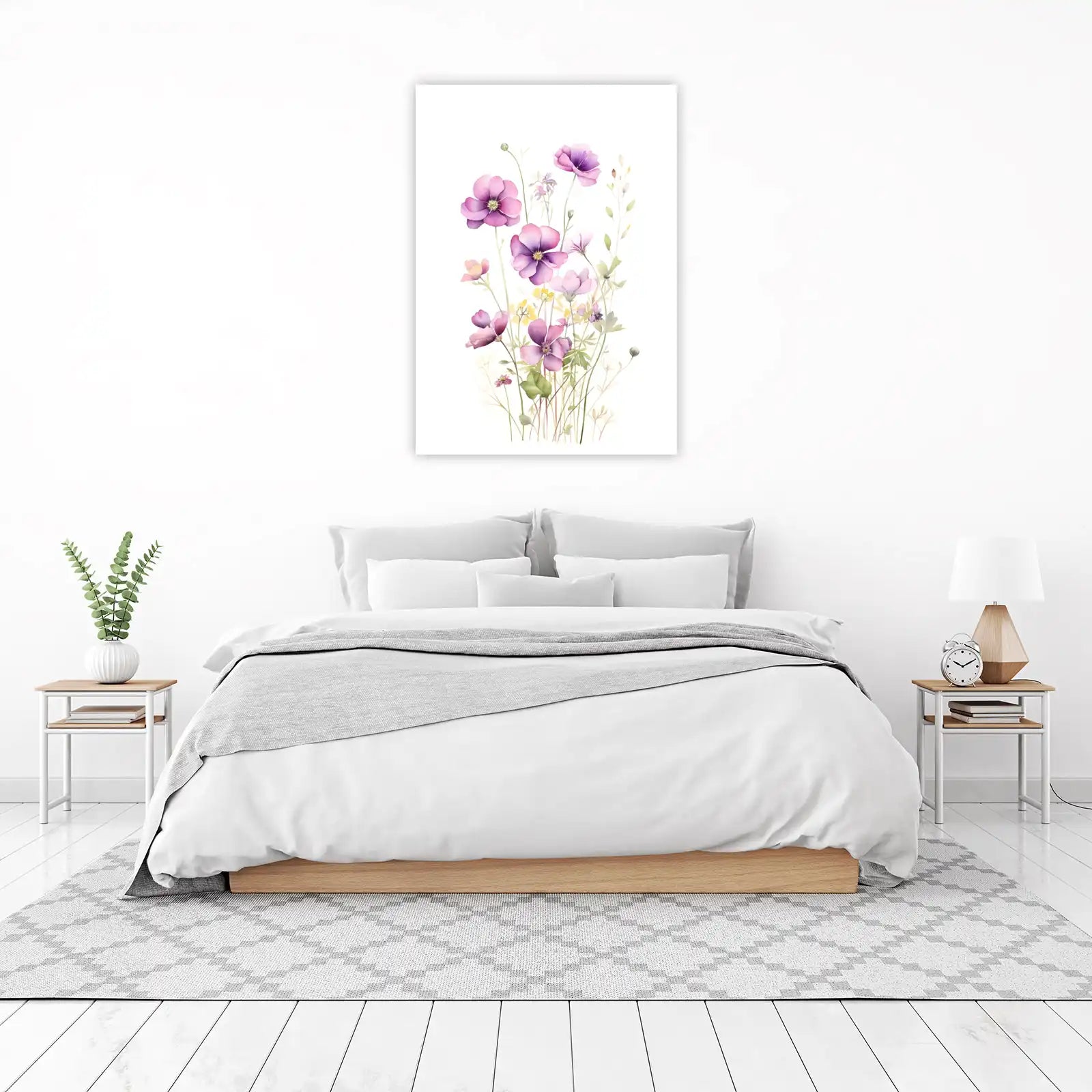 Watercolor Meadow Blooms Wall Art