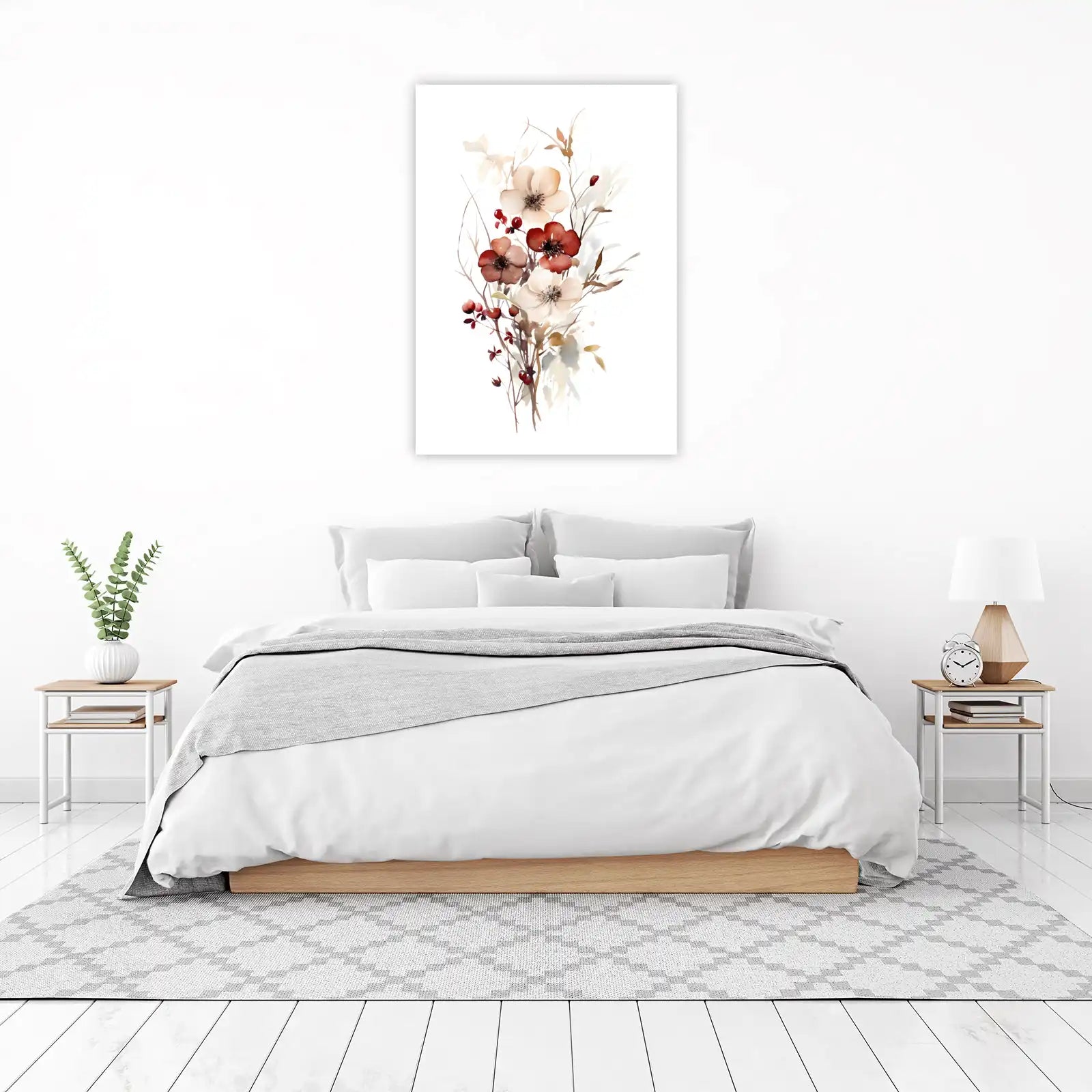 Ethereal Bloom Watercolor Floral Wall Art