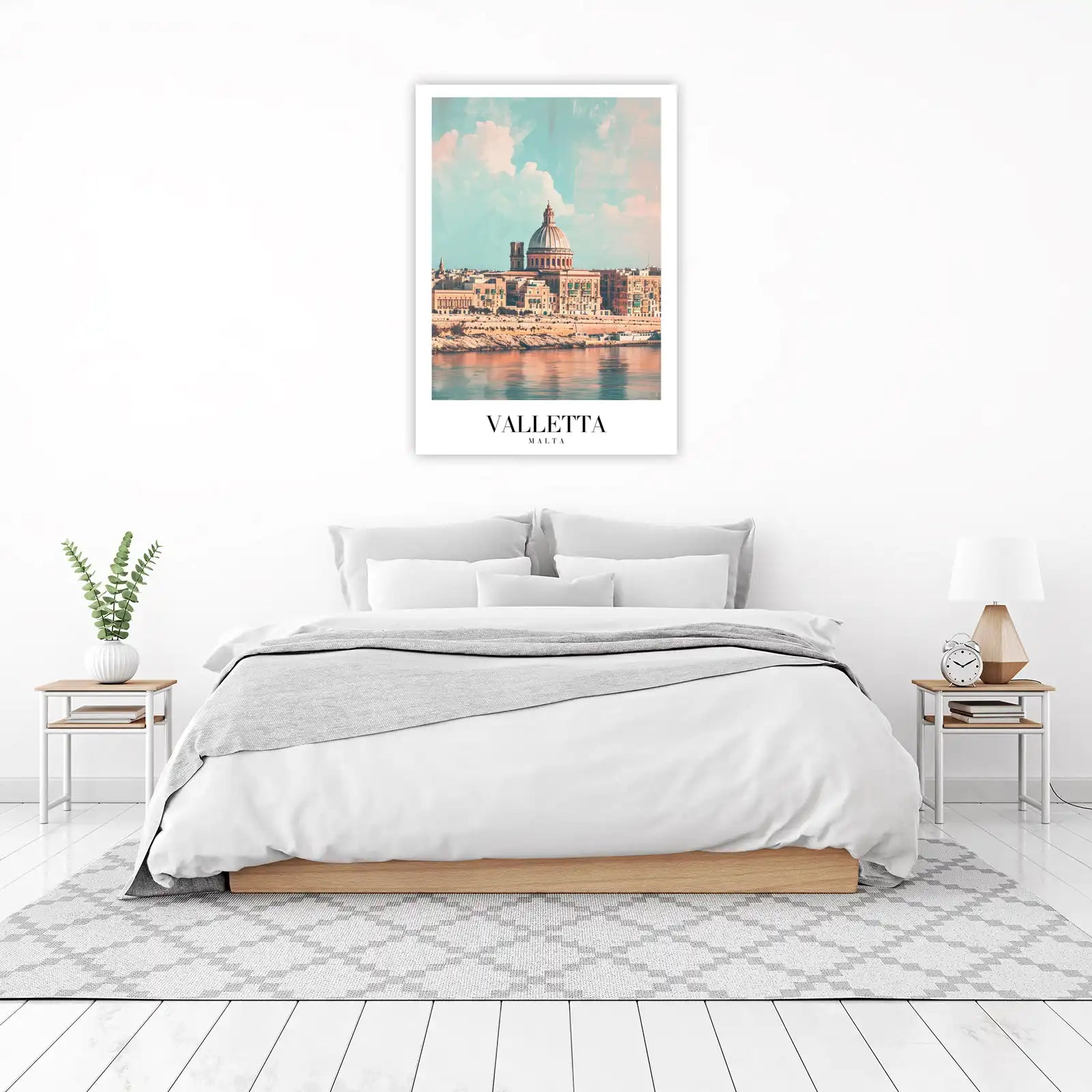 Valletta Malta Skyline Wall Art
