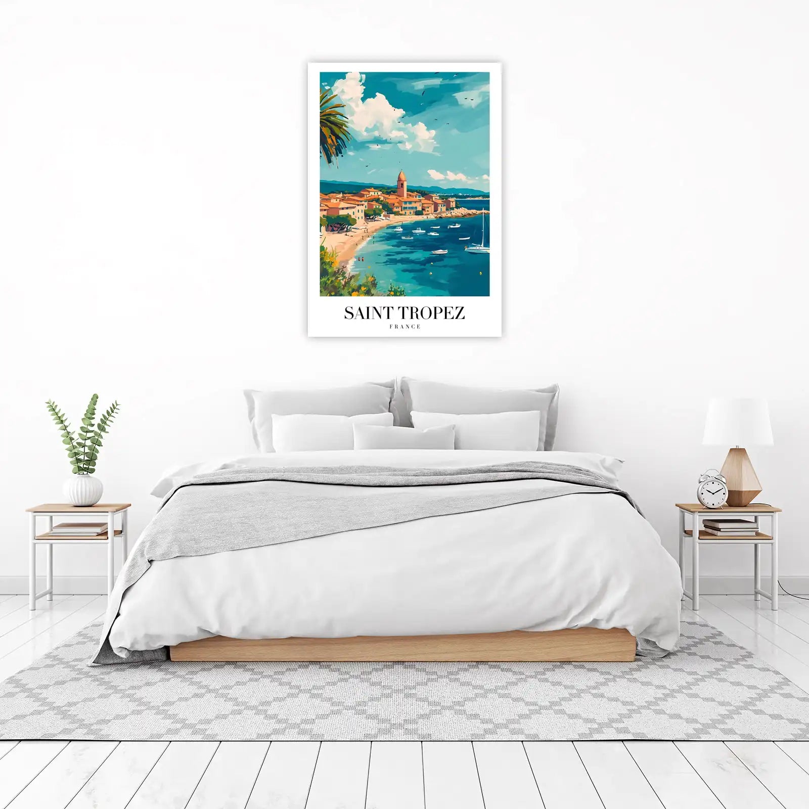 Saint Tropez Beach & Harbor Wall Art