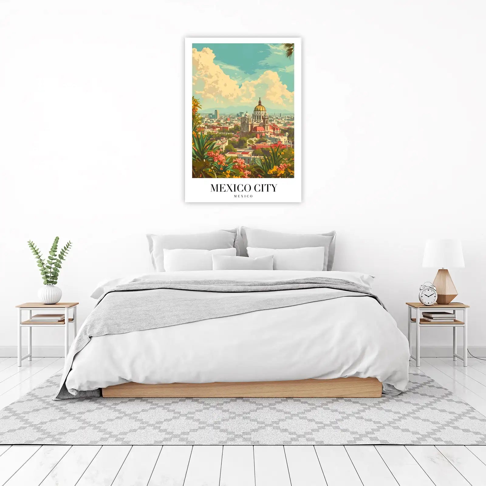 Vibrant Mexico City Skyline Wall Art