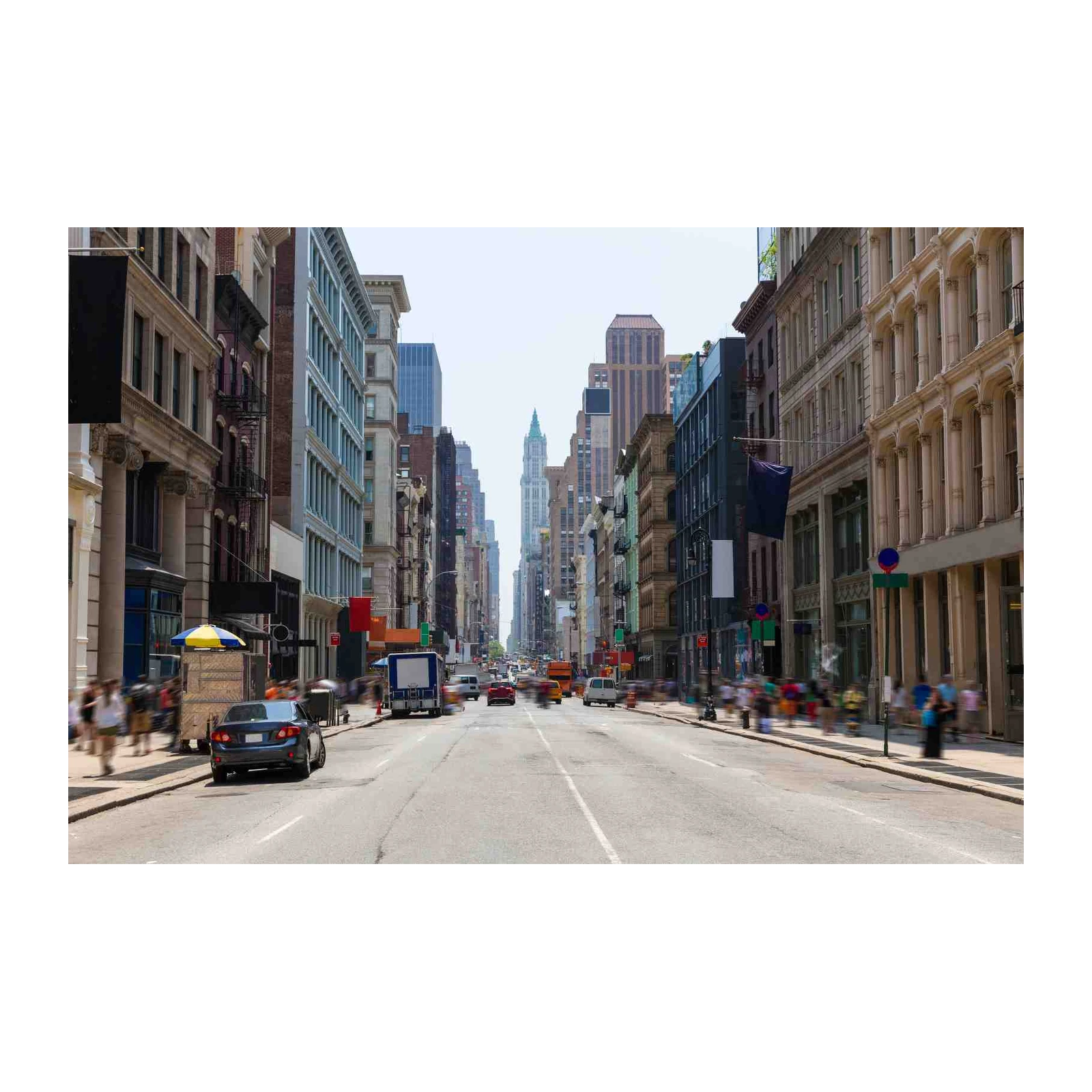 Vibrant Cityscape New York Street Wall Art