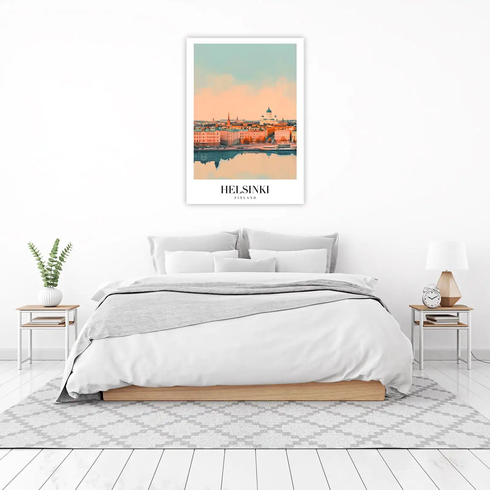 Helsinki Skyline Wall Art - Nordic Cityscape