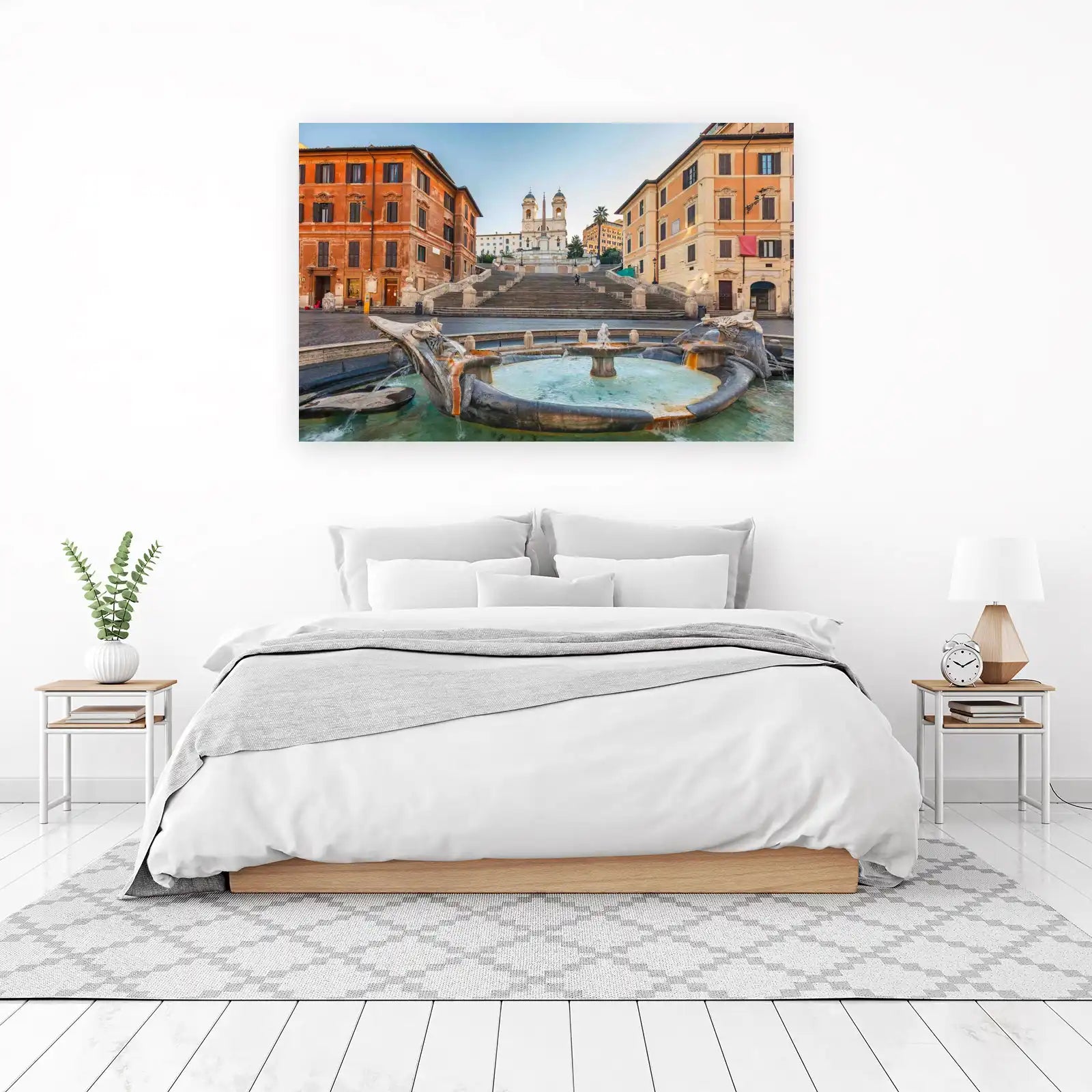 Spanish Steps Fountain Rome Wall Art