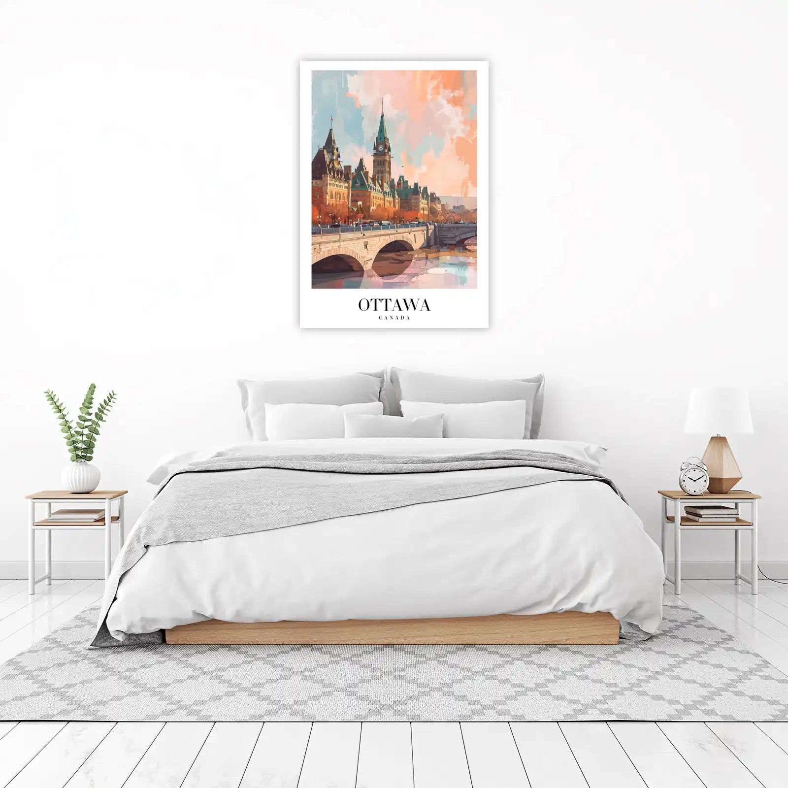Vibrant Ottawa Skyline Wall Art - Canadian Art