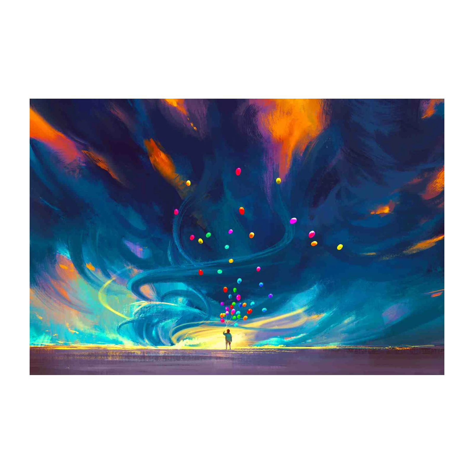 Dreamy Balloons Abstract Wall Art