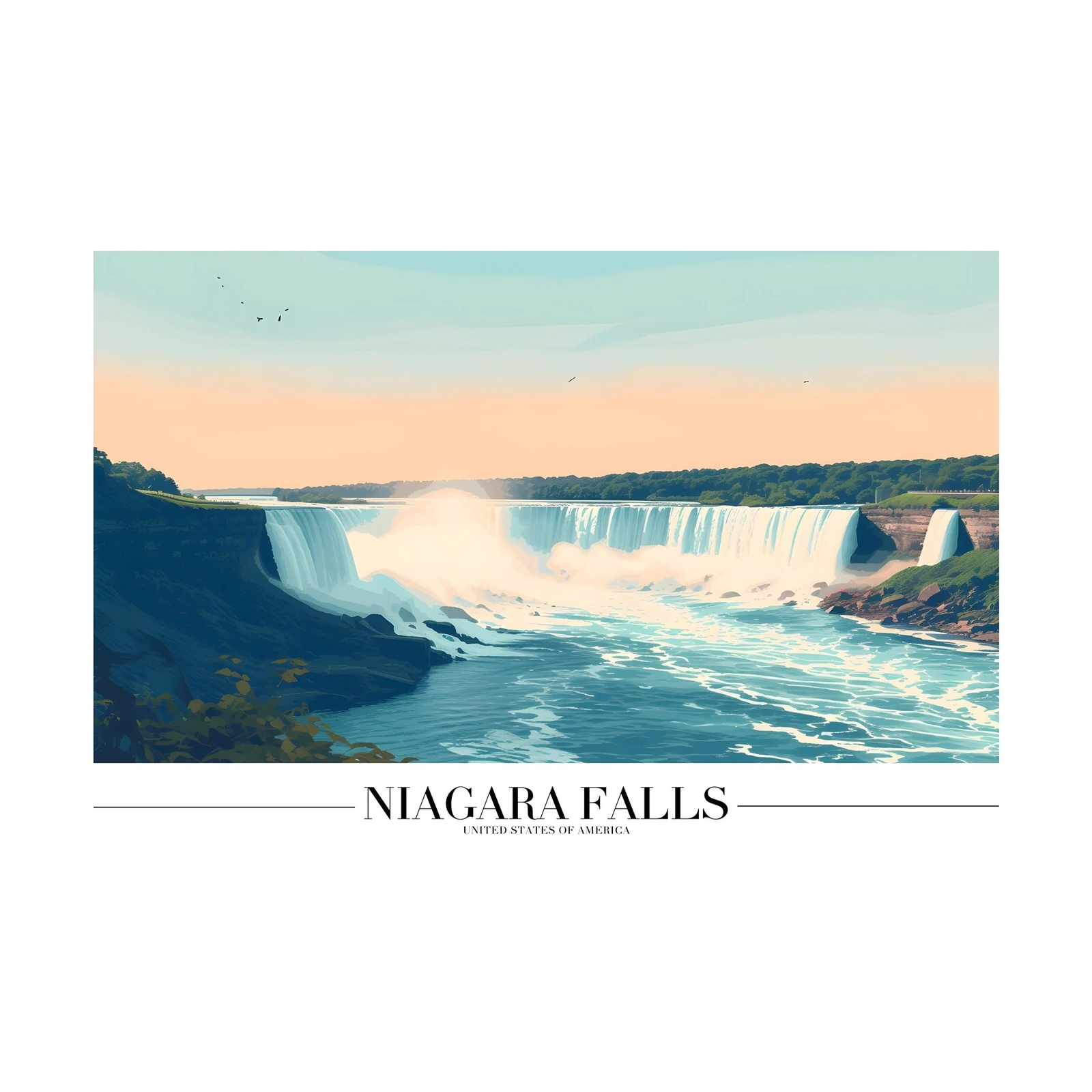 Niagara Falls Vista Wall Art - Nature Wall Art