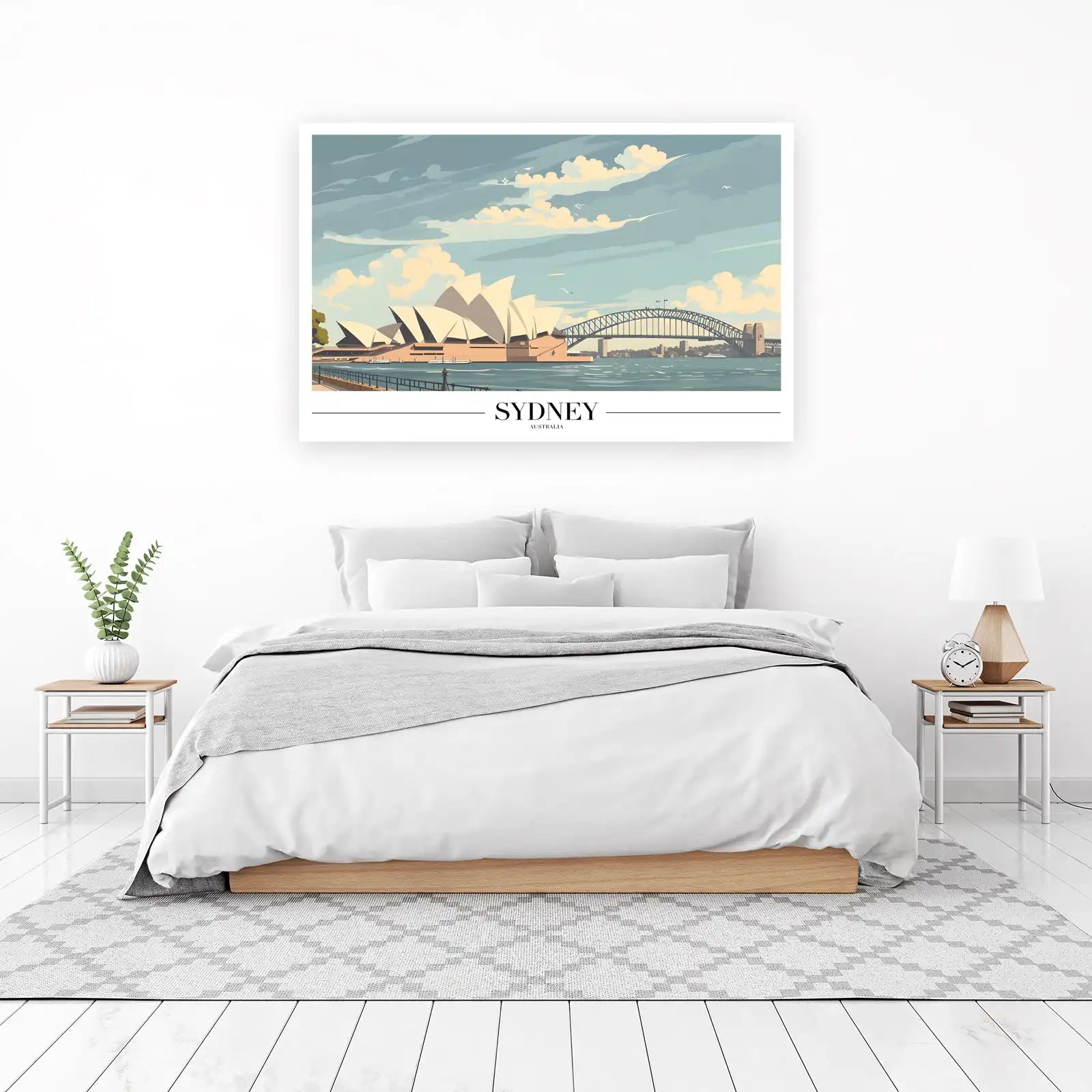 Iconic Sydney Opera House & Harbour Bridge Wall Art