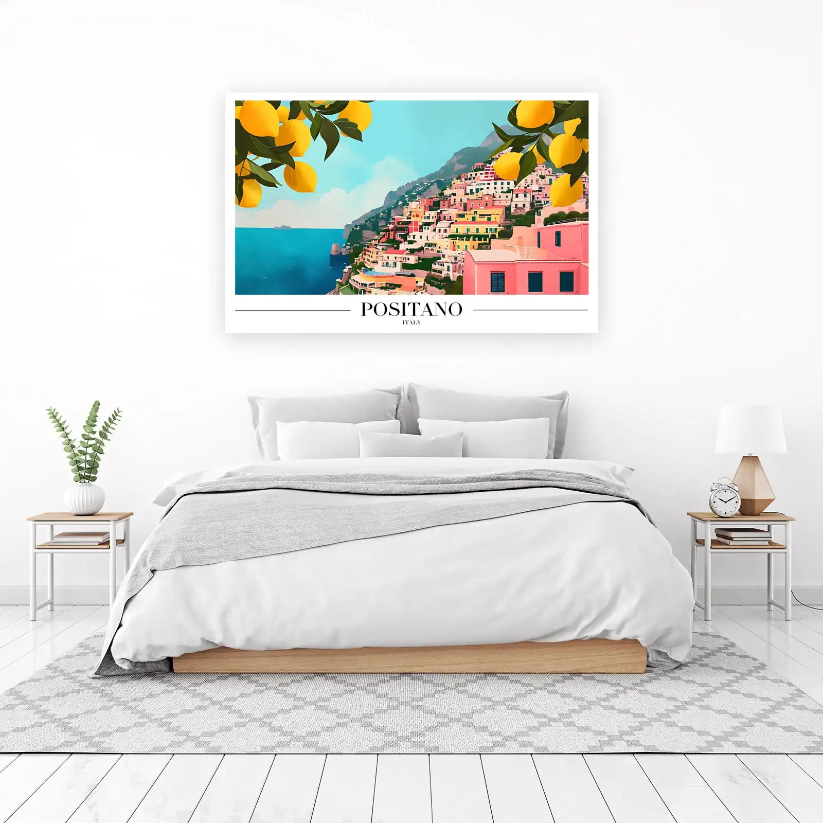 Vibrant Positano Lemon Grove Wall Art