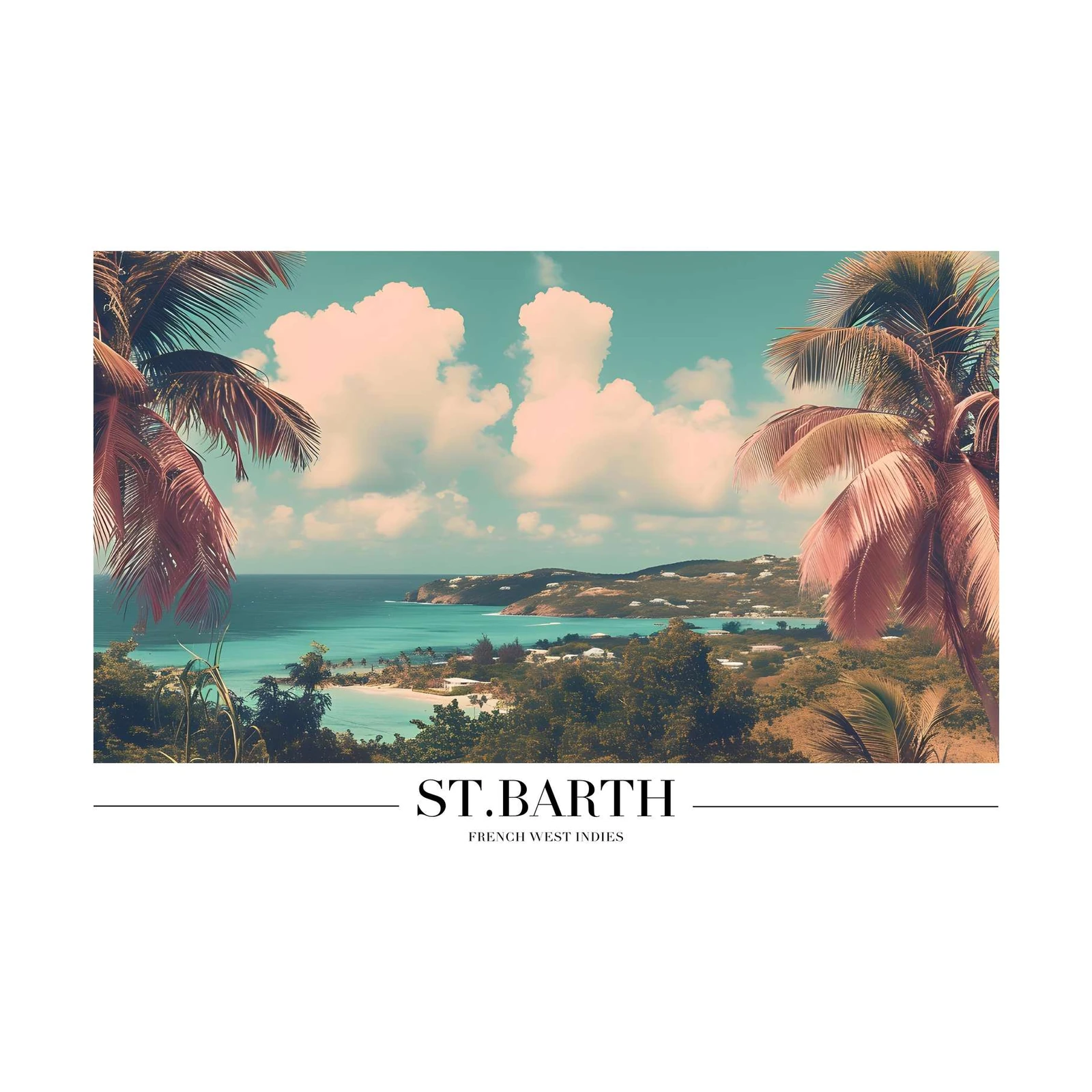 St. Barth Tropical Paradise Wall Art