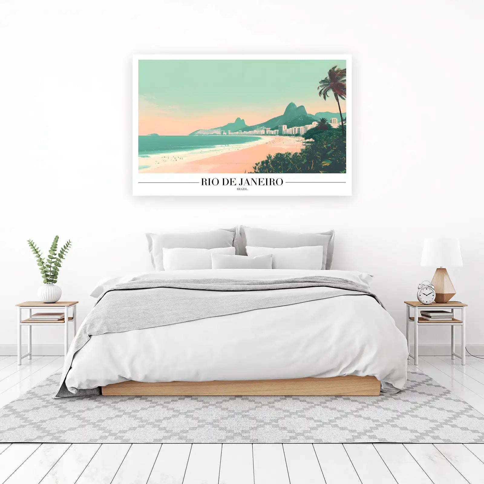 Rio de Janeiro Beach Skyline Wall Art