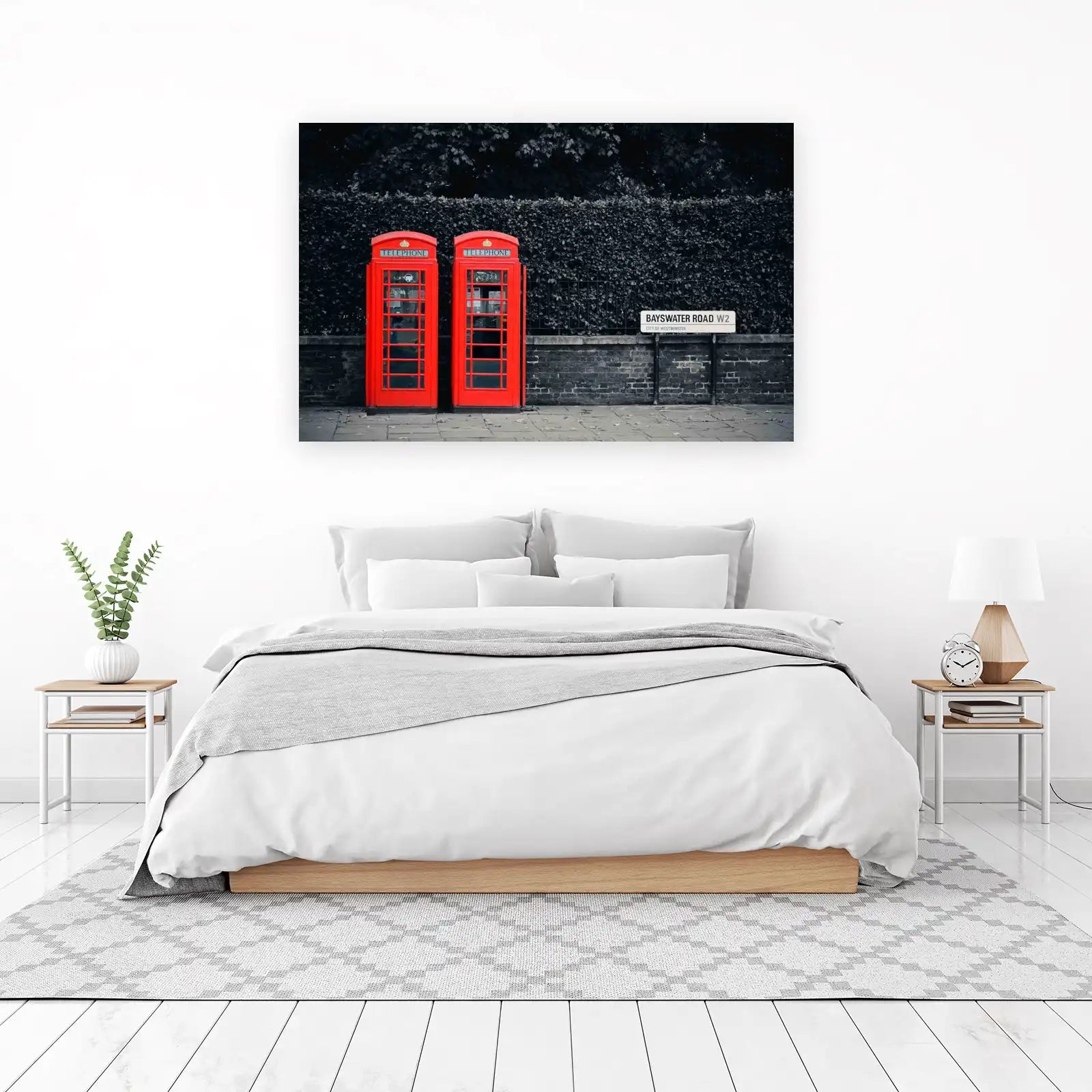 Iconic London Red Phone Booths Wall Art