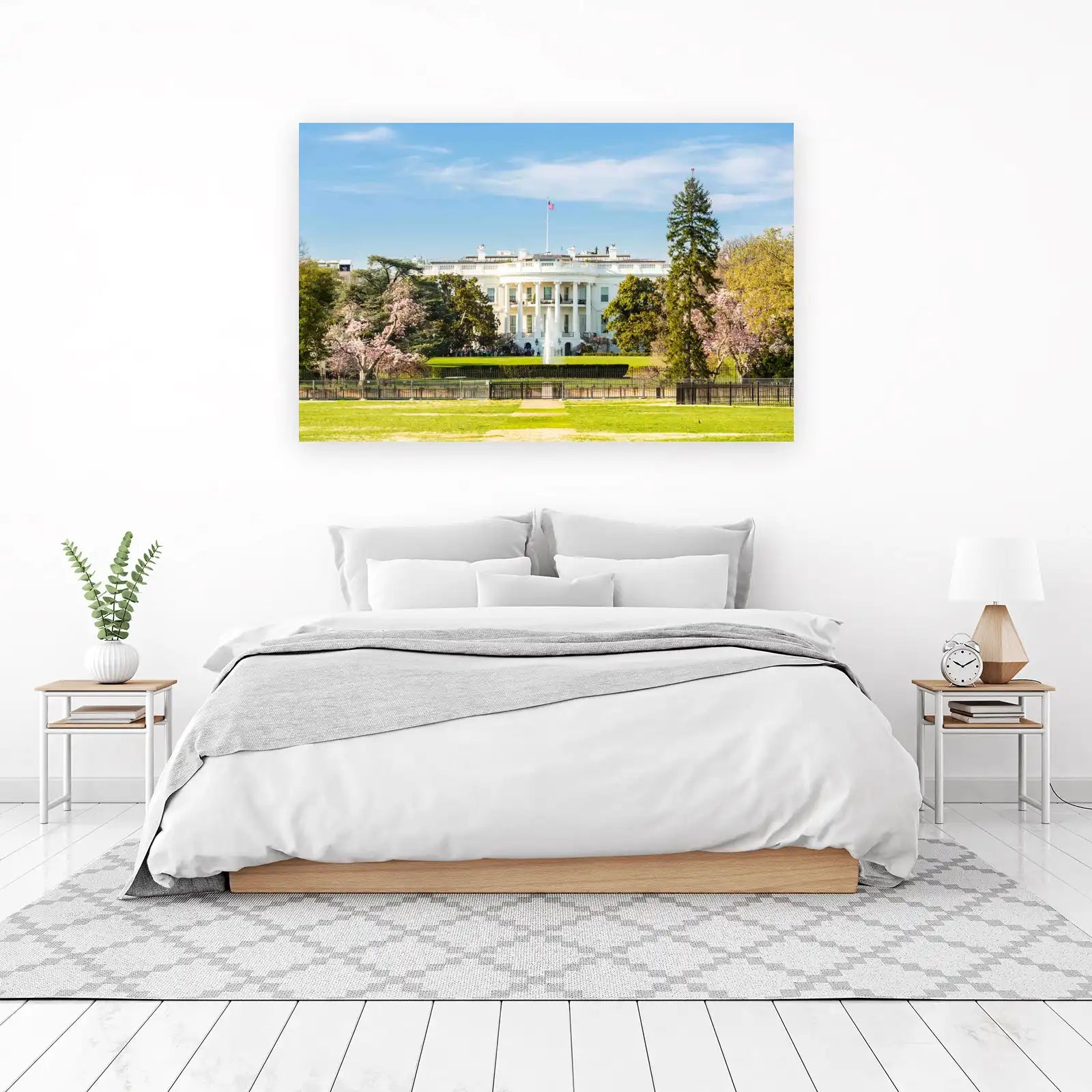 Iconic White House Spring View Wall Art