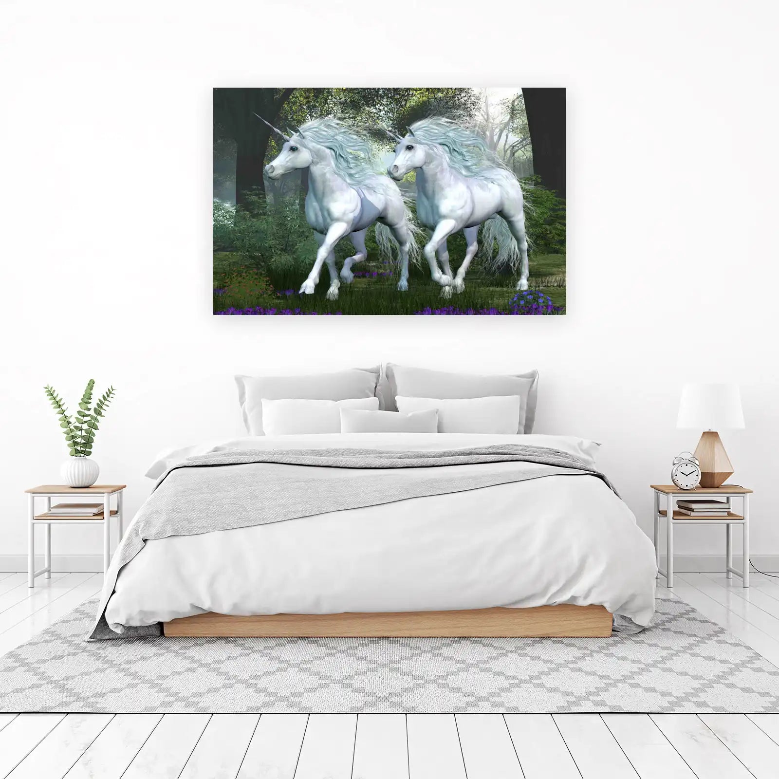 Enchanted Forest Unicorns Wall Art