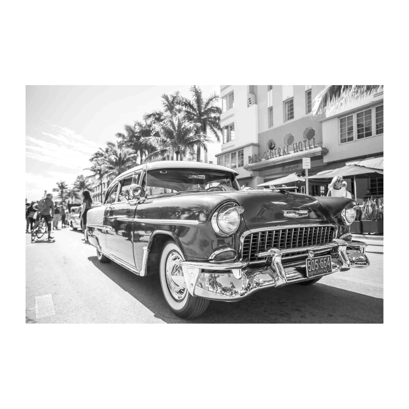 Classic Chevrolet Art Deco Street Scene Wall Art