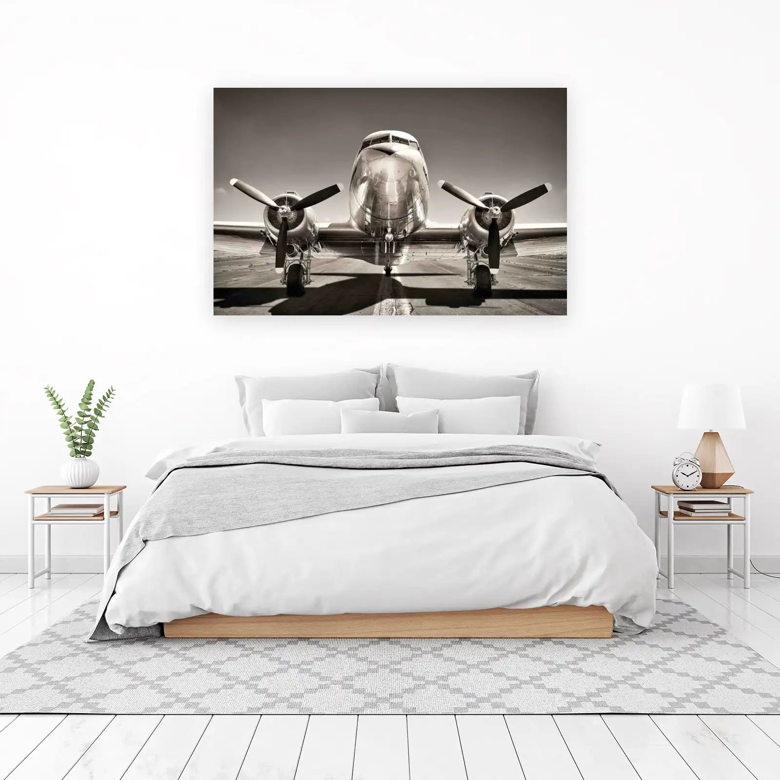Vintage DC-3 Airplane Tarmac Wall Art