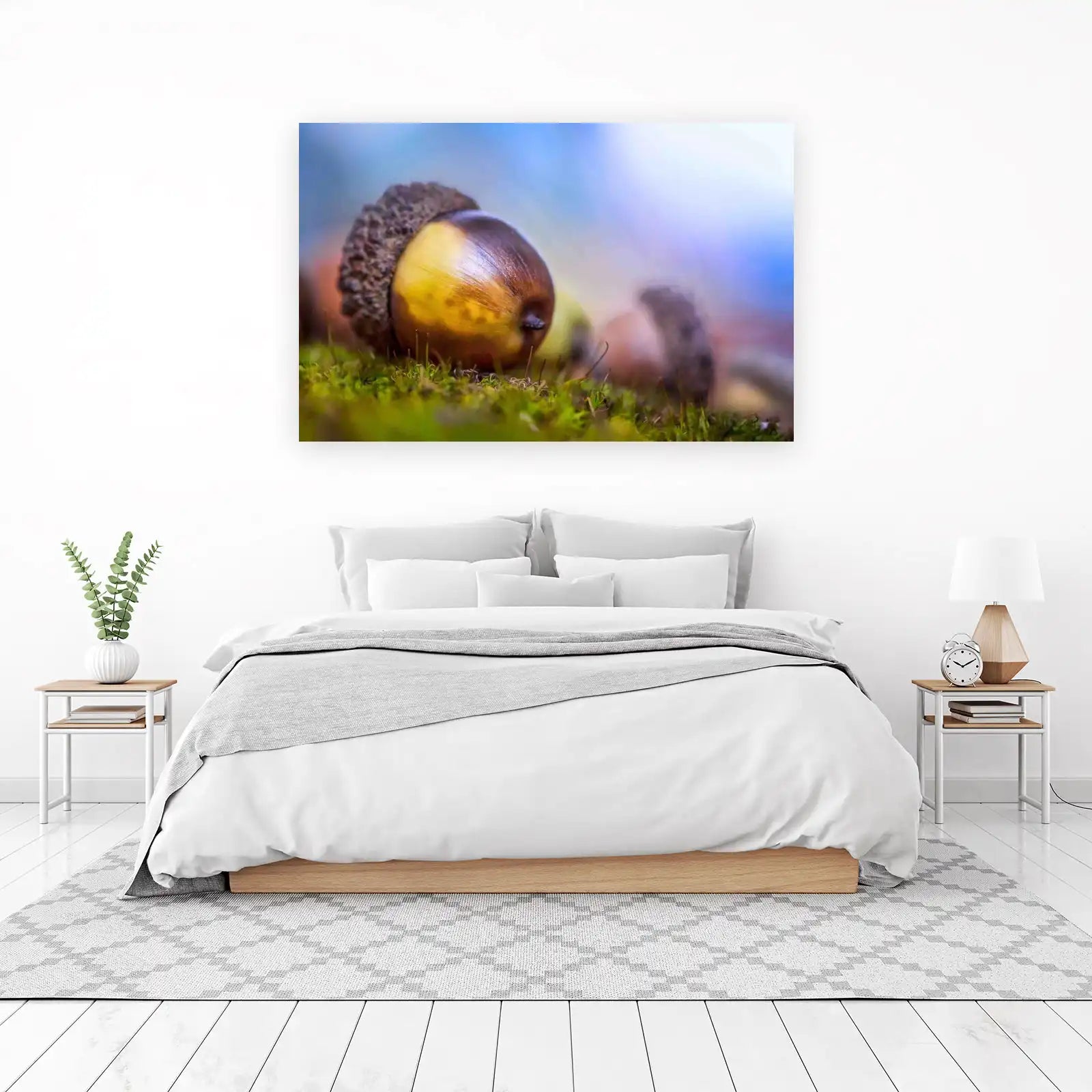 Majestic Acorn on Moss Wall Art