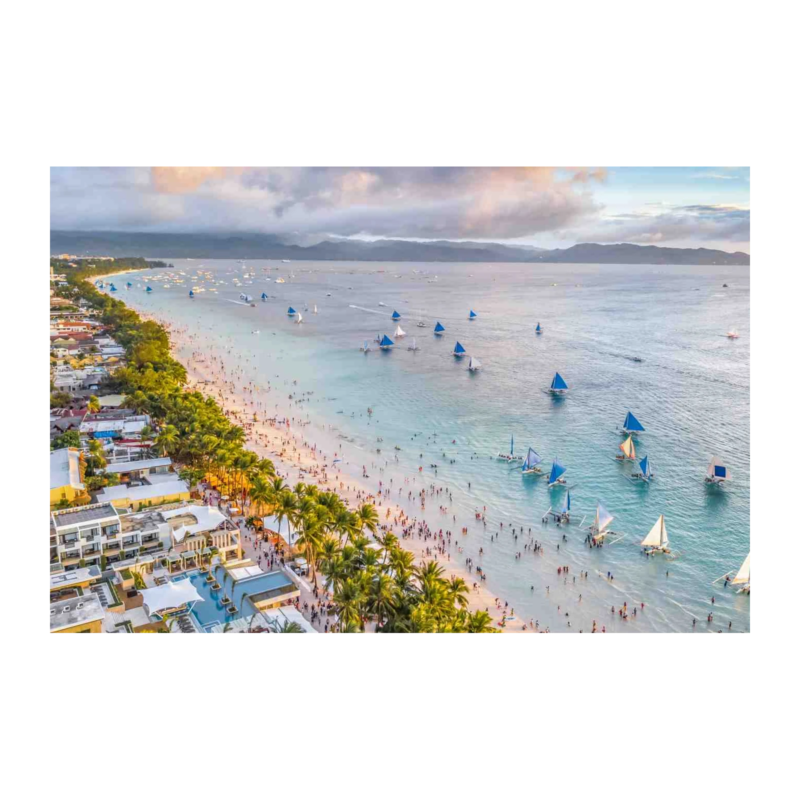 Boracay Beach Sailing Paradise Wall Art