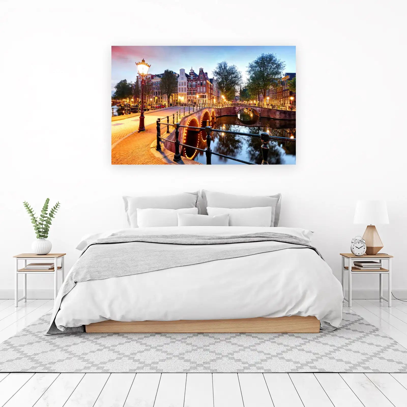 Enchanting Amsterdam Canal View Wall Art