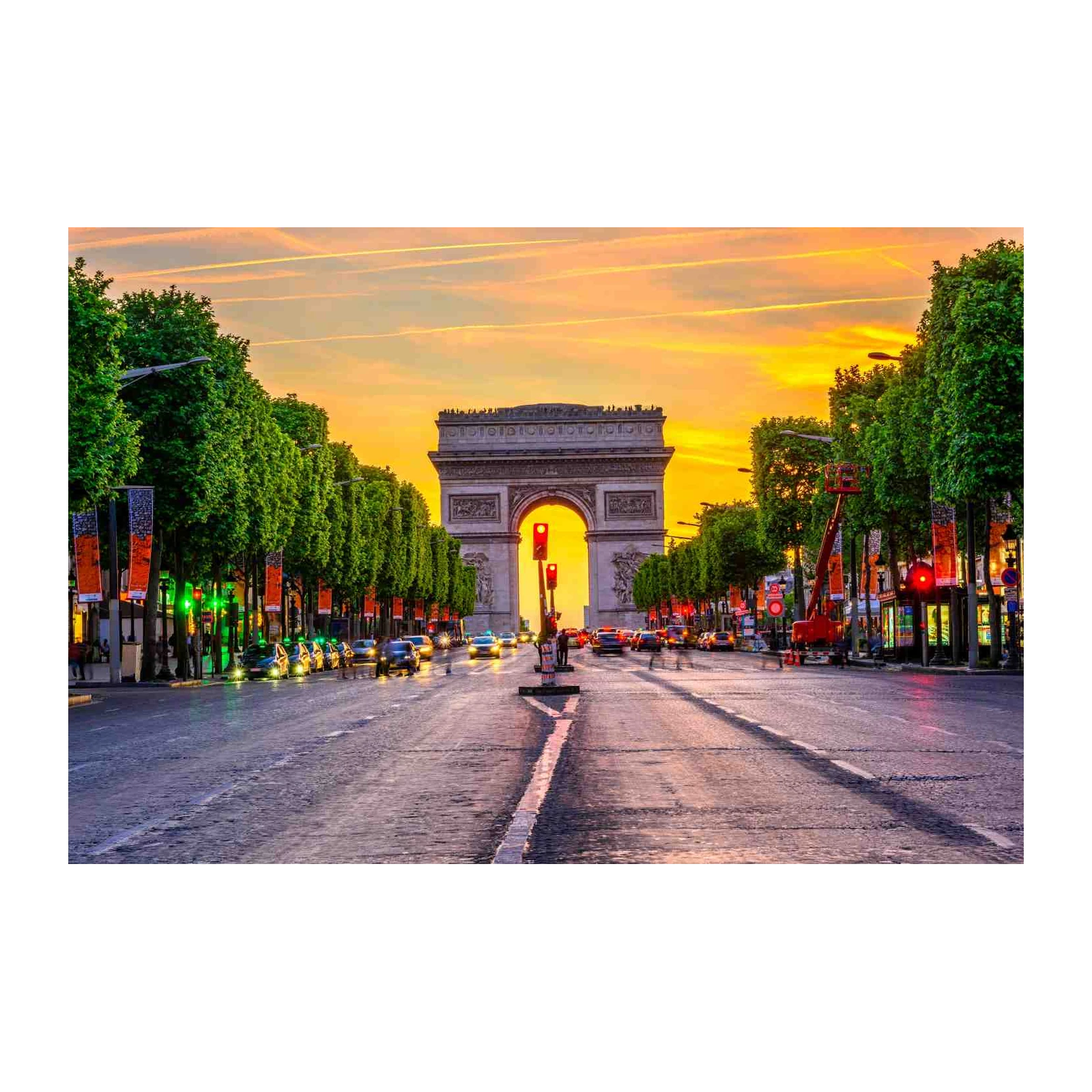 Parisian Sunset Arc de Triomphe Wall Art
