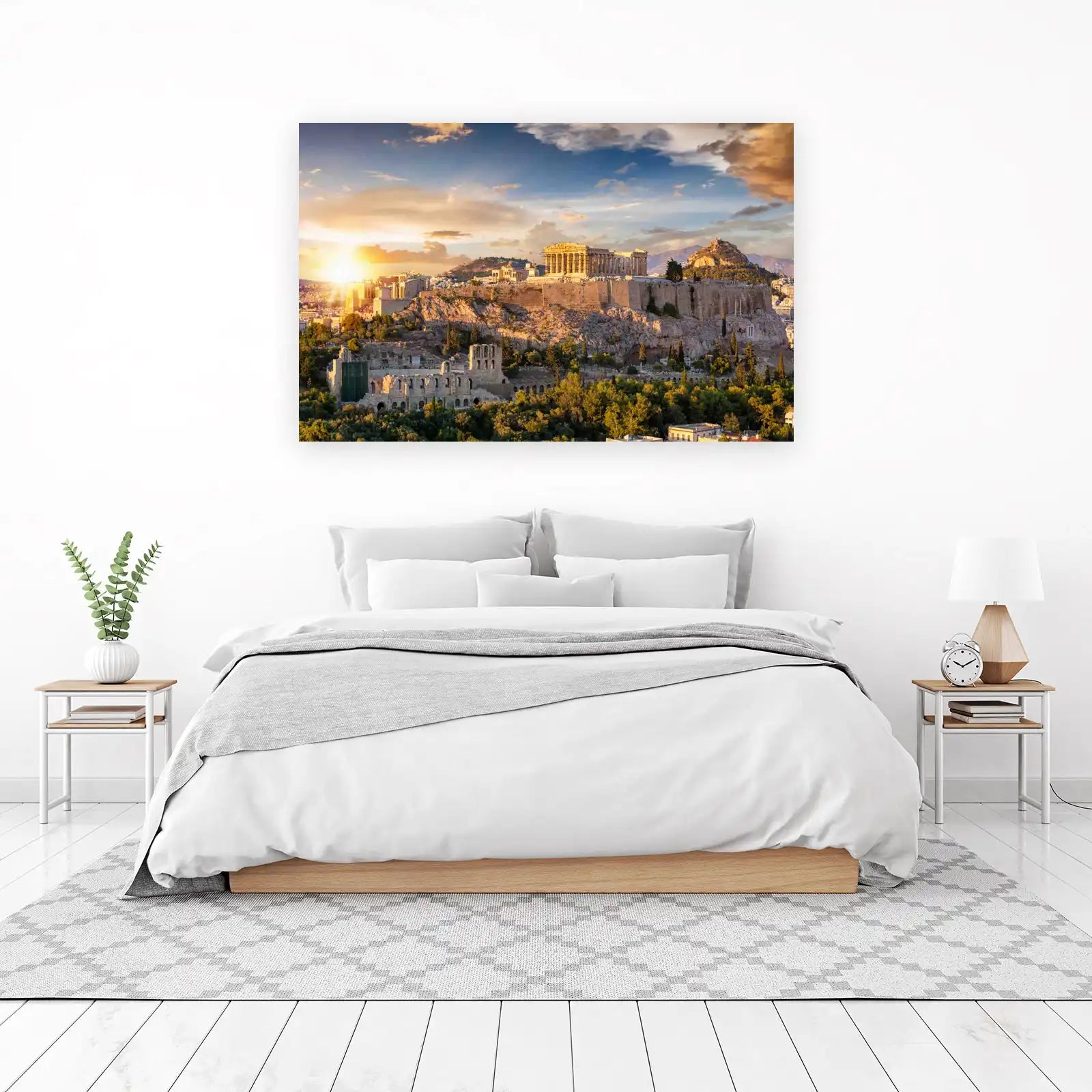Acropolis Sunset Wall Art - Athens Landmark