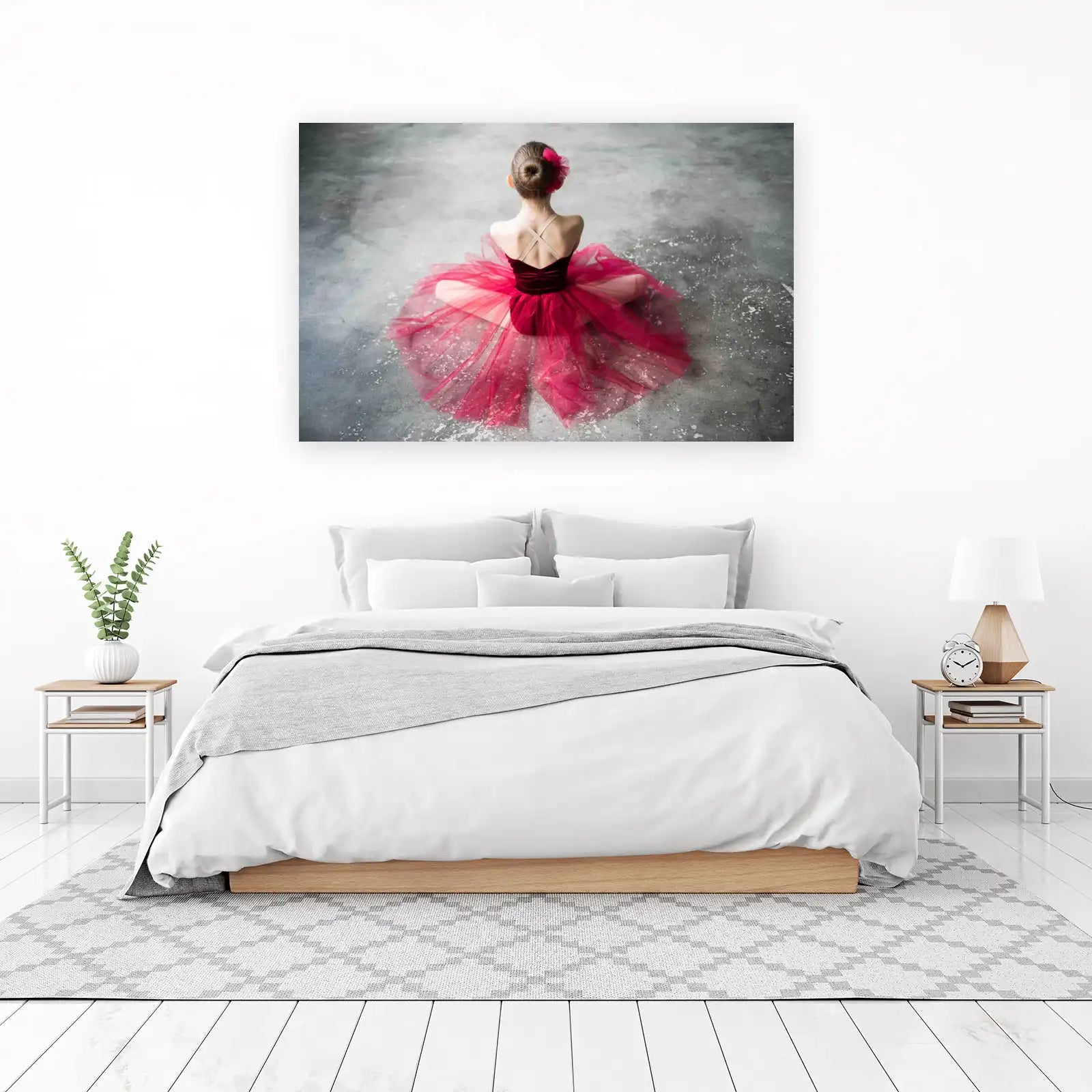 Ballet Dancer Crimson Dreams Wall Art