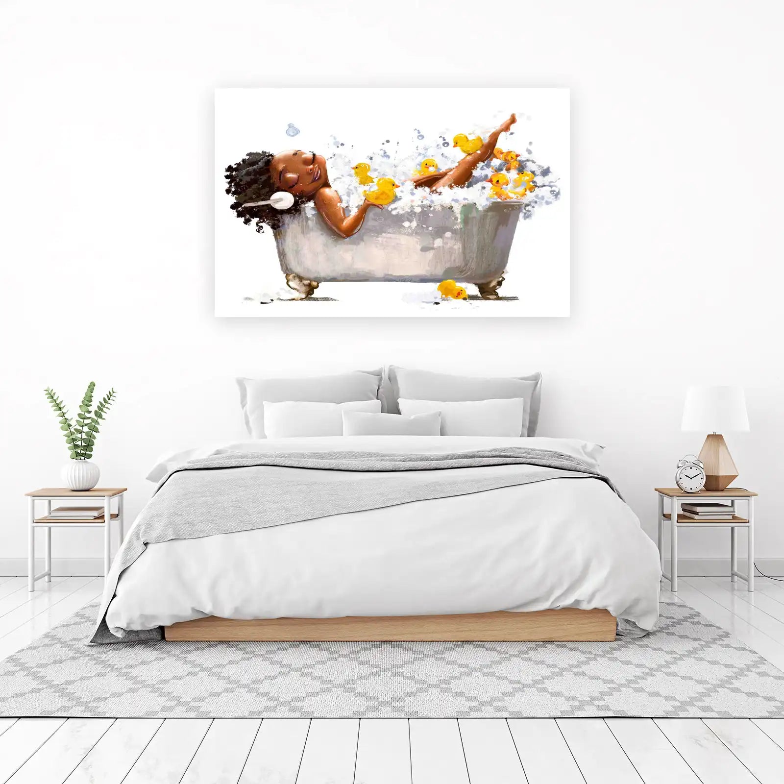 Joyful Bath Time Duckie Delight Wall Art