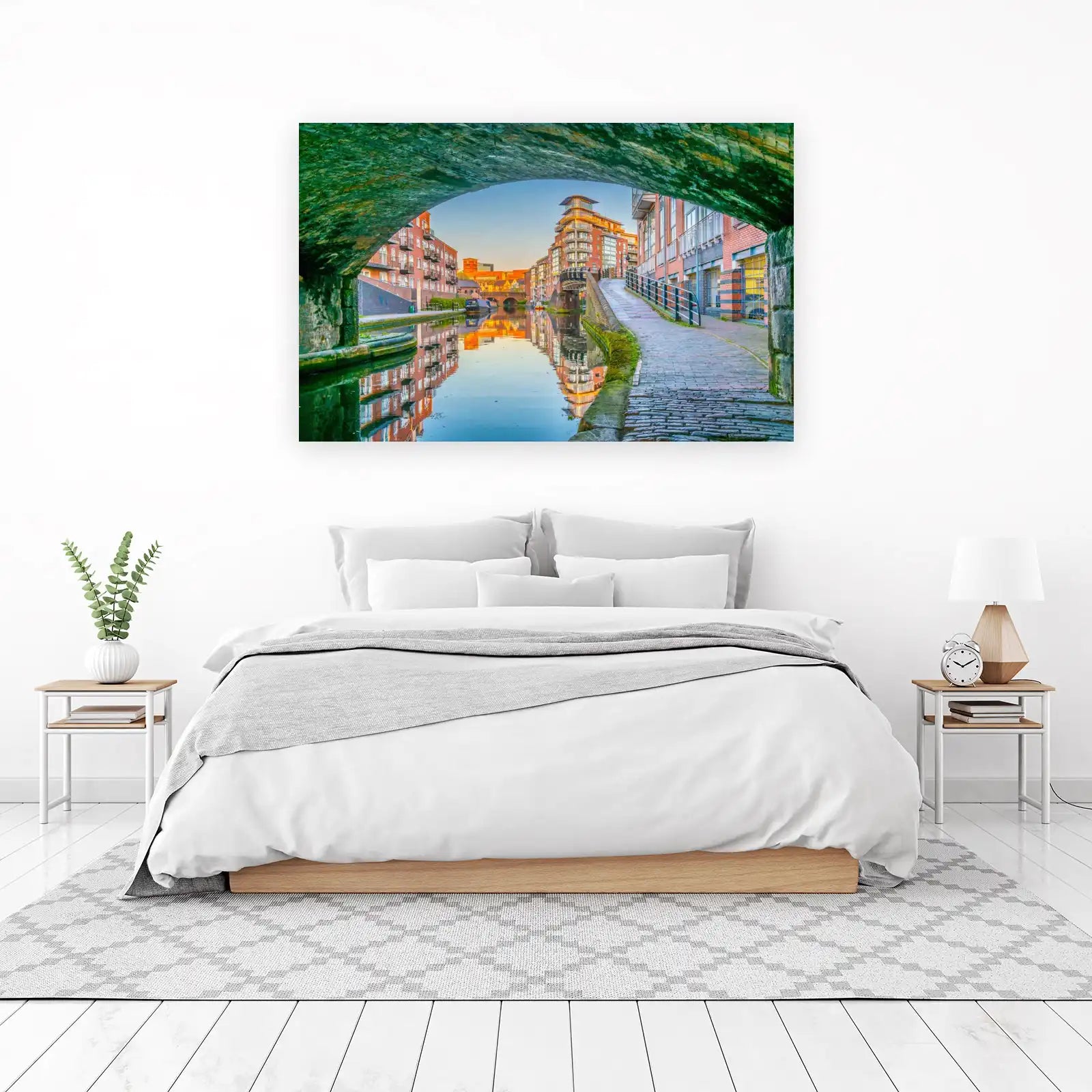 Urban Canal Reflections Wall Art