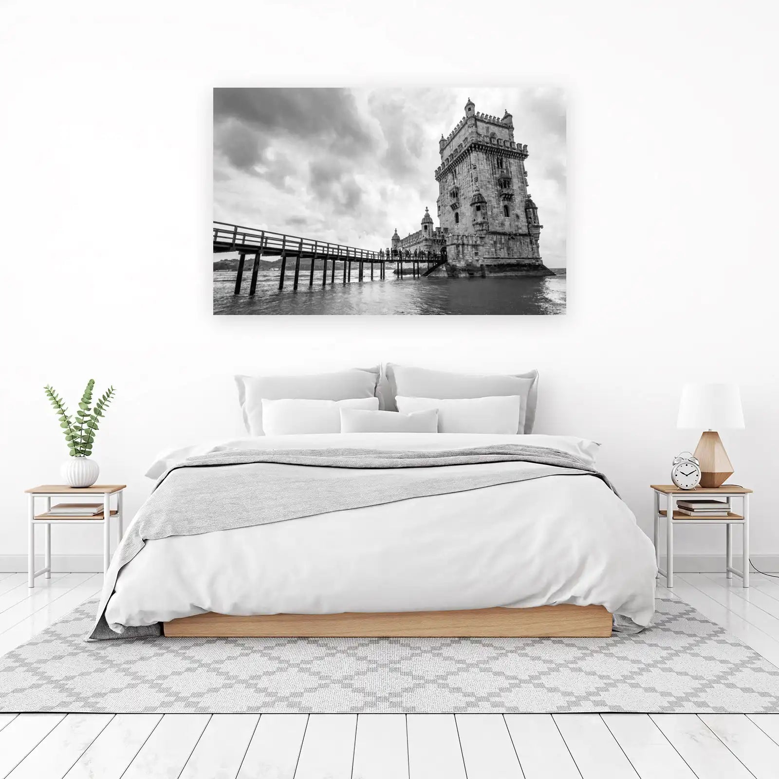 Lisbon Belem Tower Dramatic Skyscape Wall Art