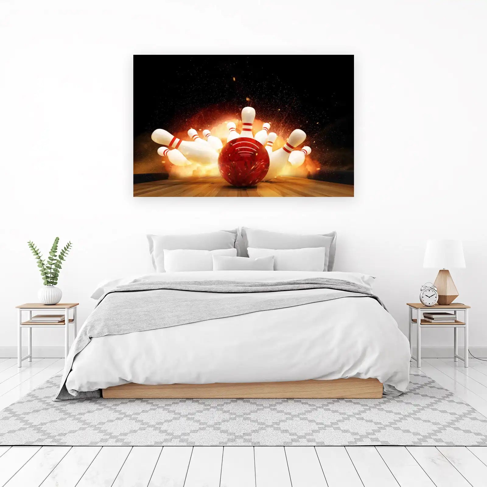 Strike! Bowling Action Wall Art