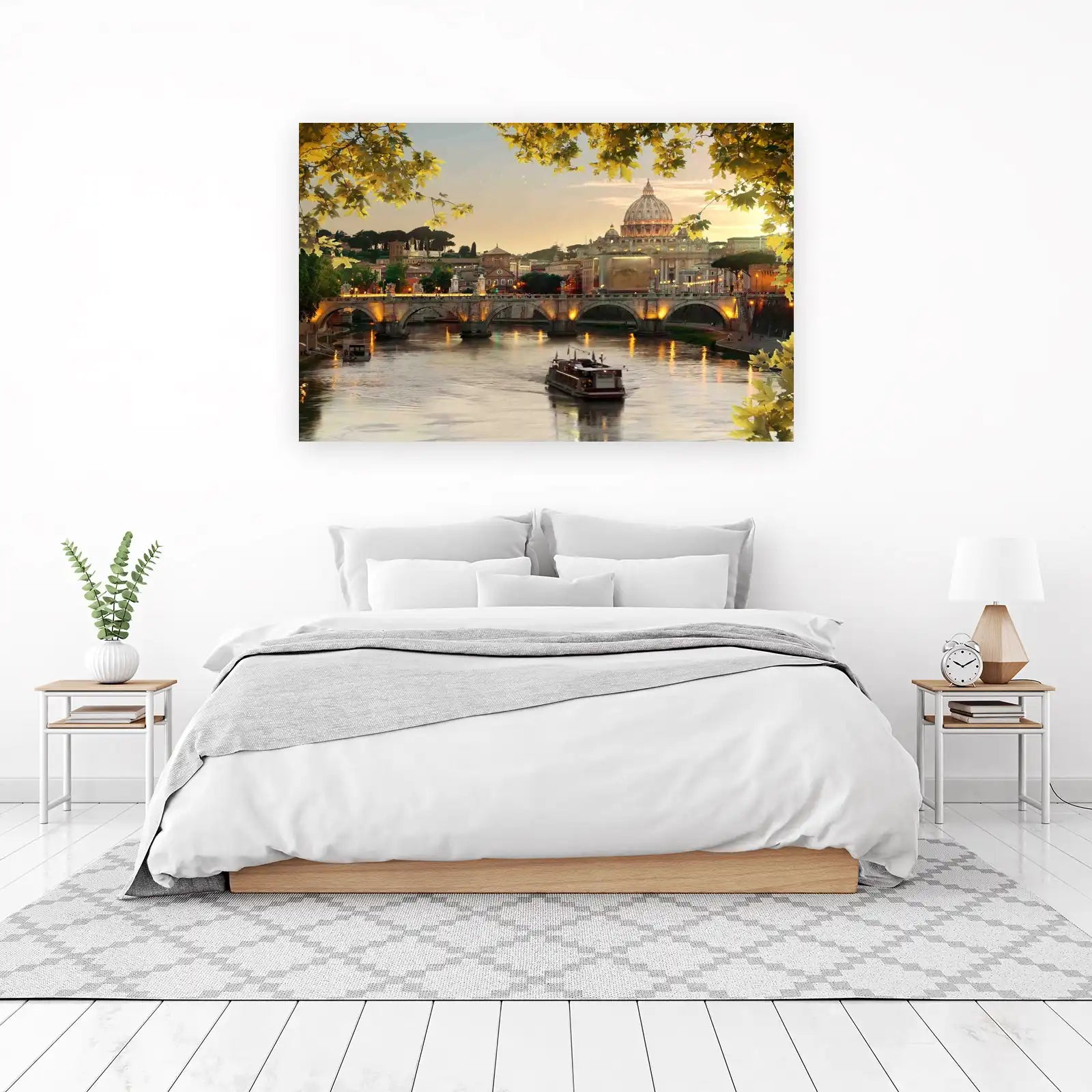 Romantic Rome St. Peter's Basilica Tiber River Wall Art