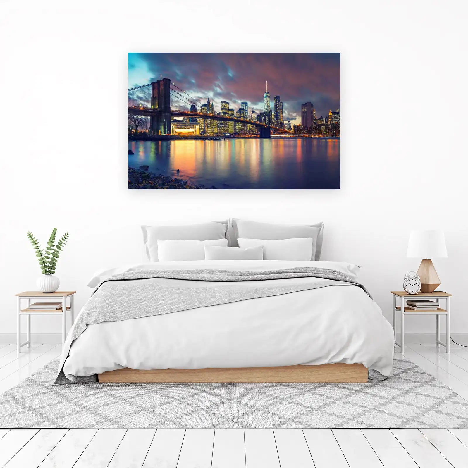New York City Skyline Brooklyn Bridge Wall Art
