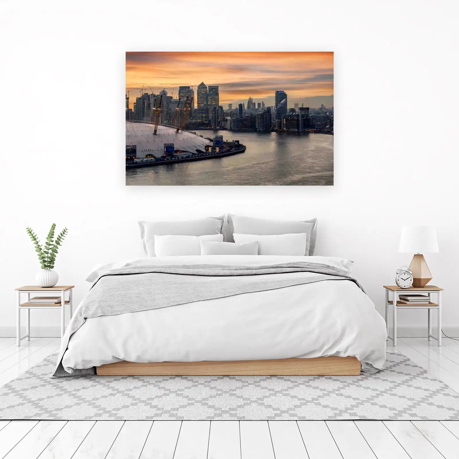 London Skyline Dusk Cityscape Wall Art