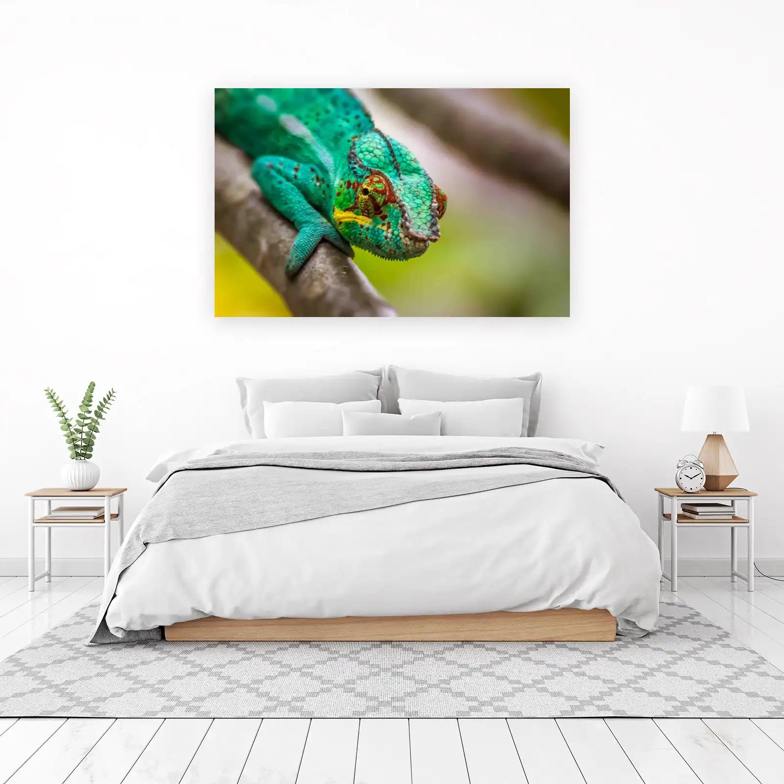 Vibrant Chameleon Nature Wildlife Wall Art