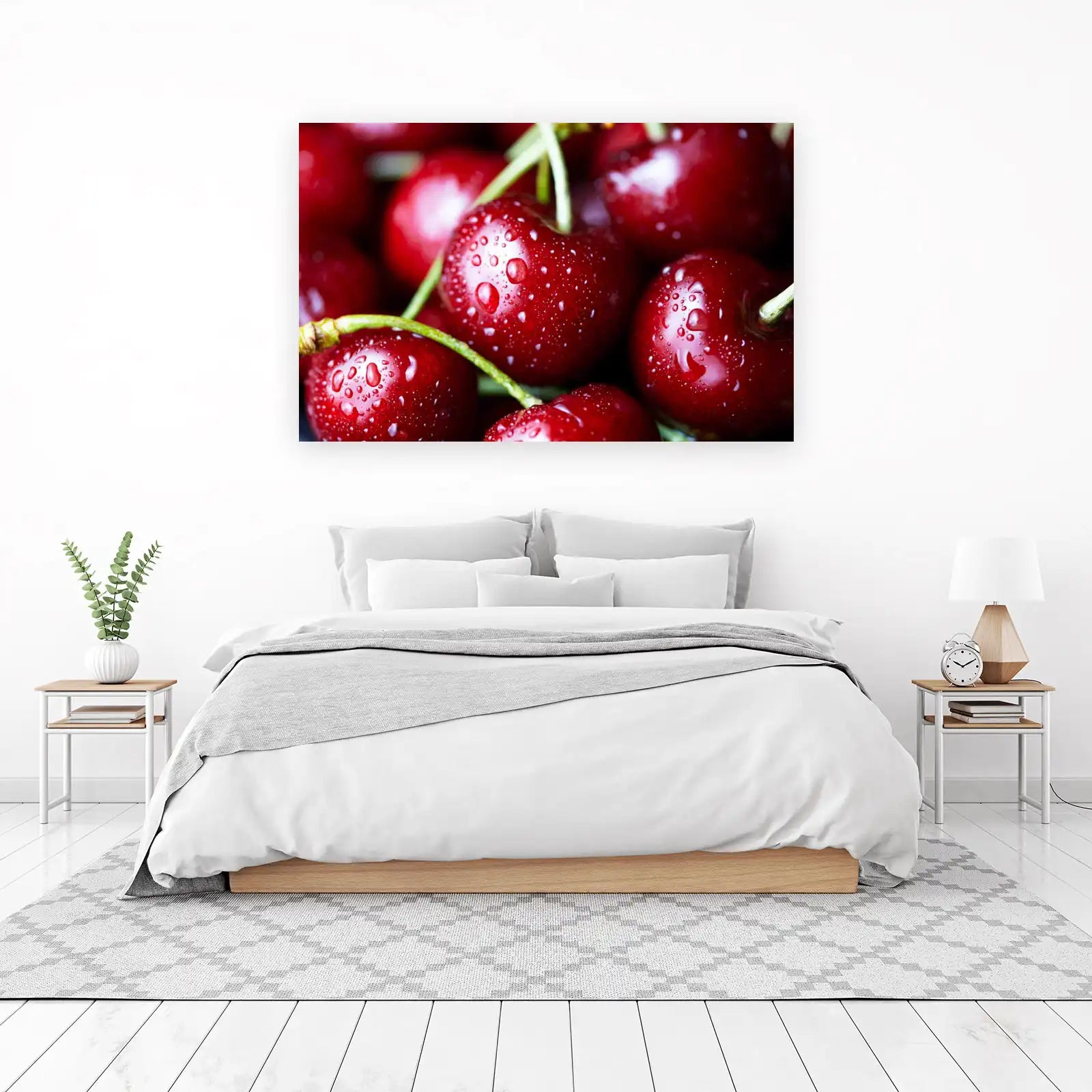 Juicy Cherries Macro Art Wall Art