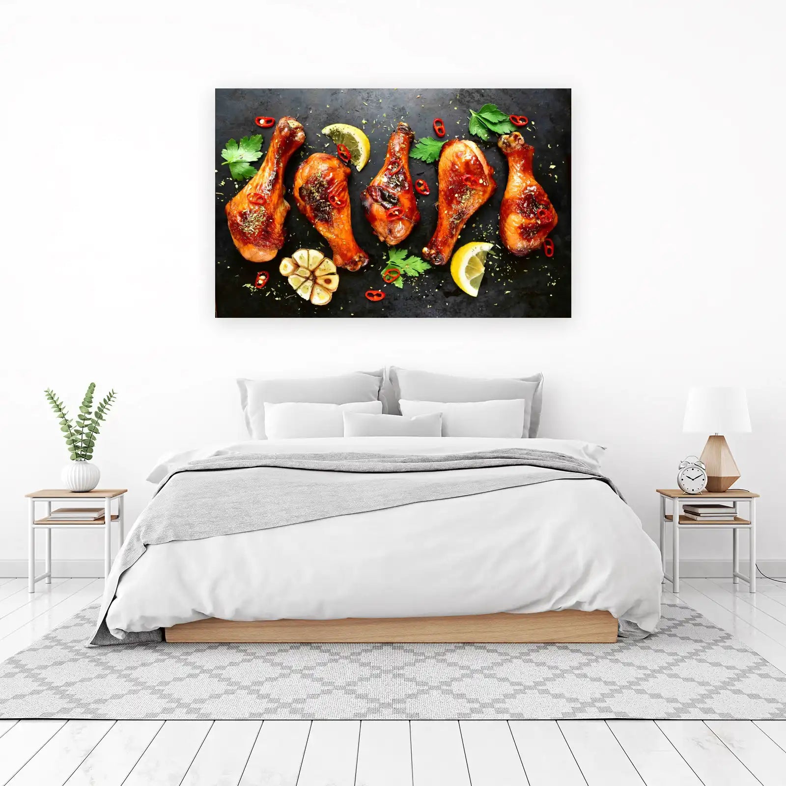 Gourmet Chicken Legs BBQ Wall Art