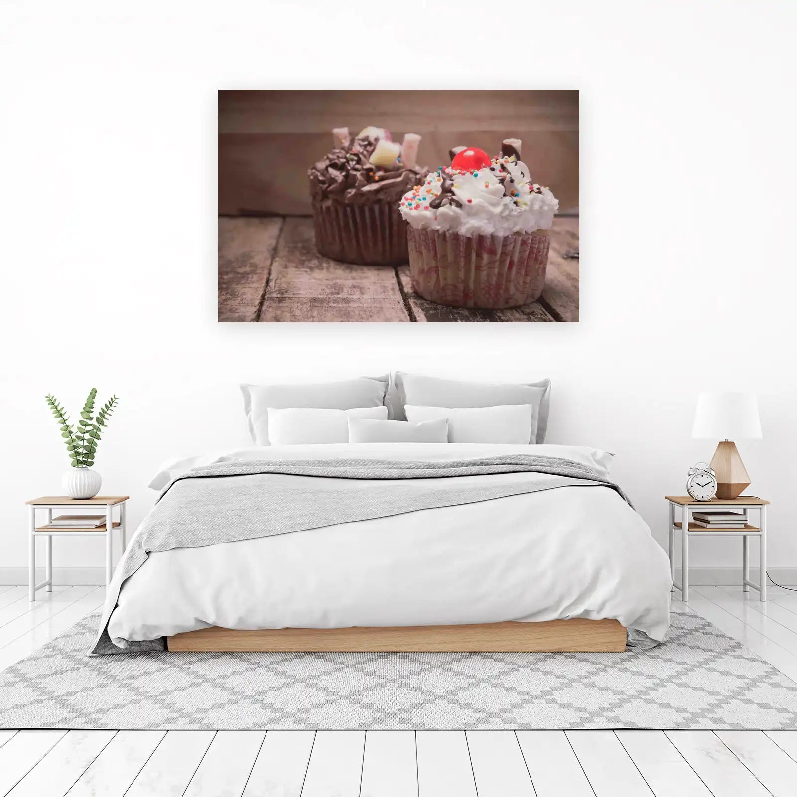Sweet Delights Cupcake Art Wall Art