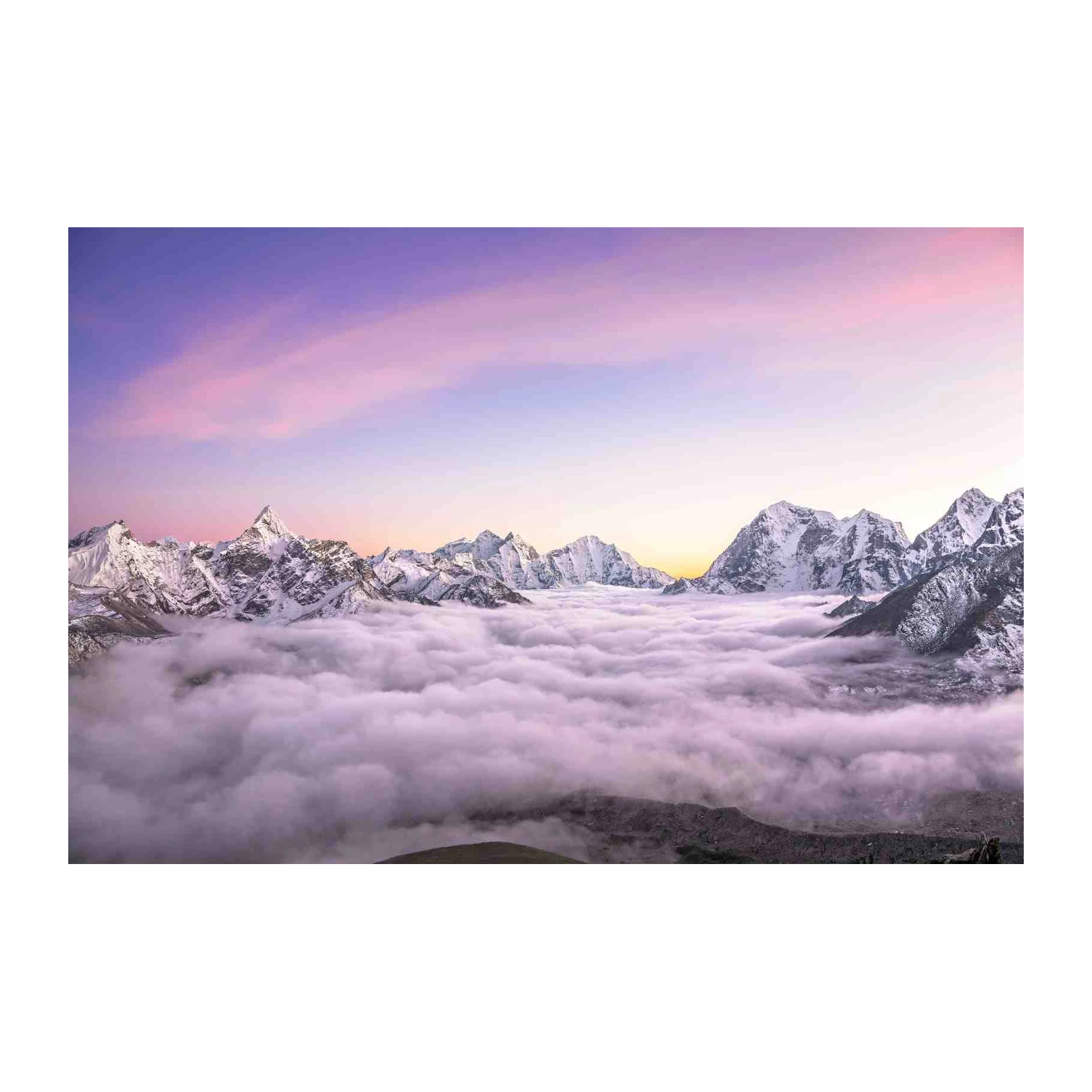 Majestic Mountain Sunrise Wall Art