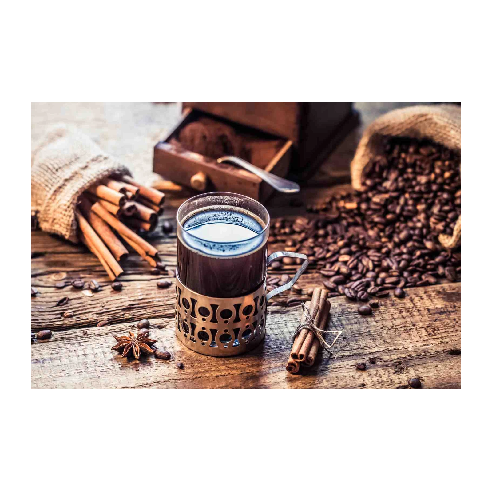 Cozy Coffee & Cinnamon Aroma Wall Art