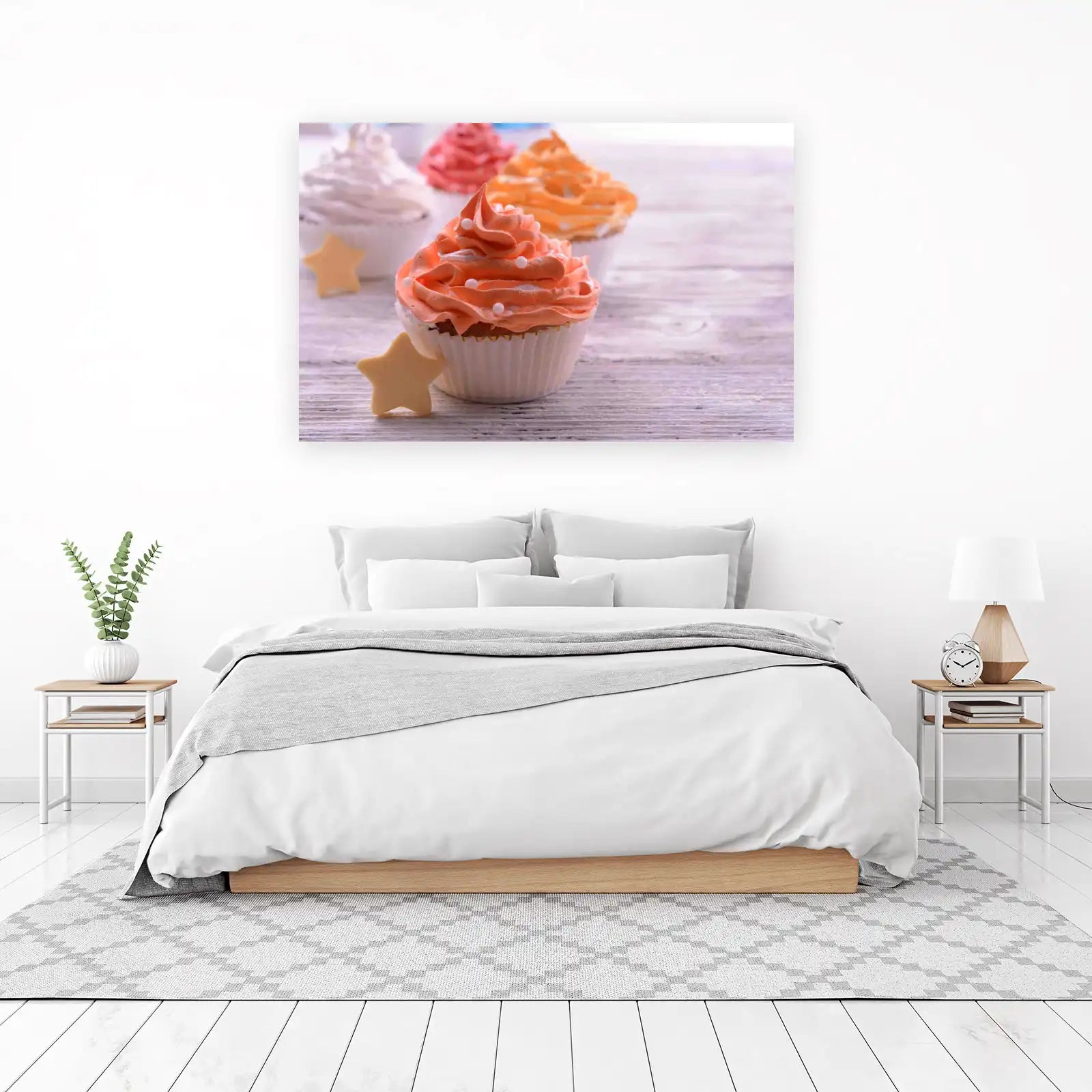 Sweet Orange Cupcake Delight Wall Art