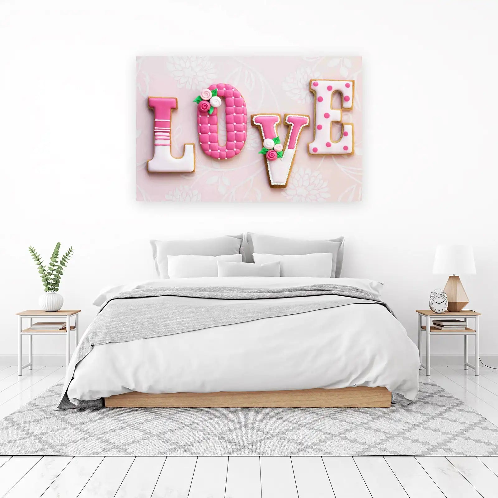 Charming LOVE Letter Cookies Wall Art