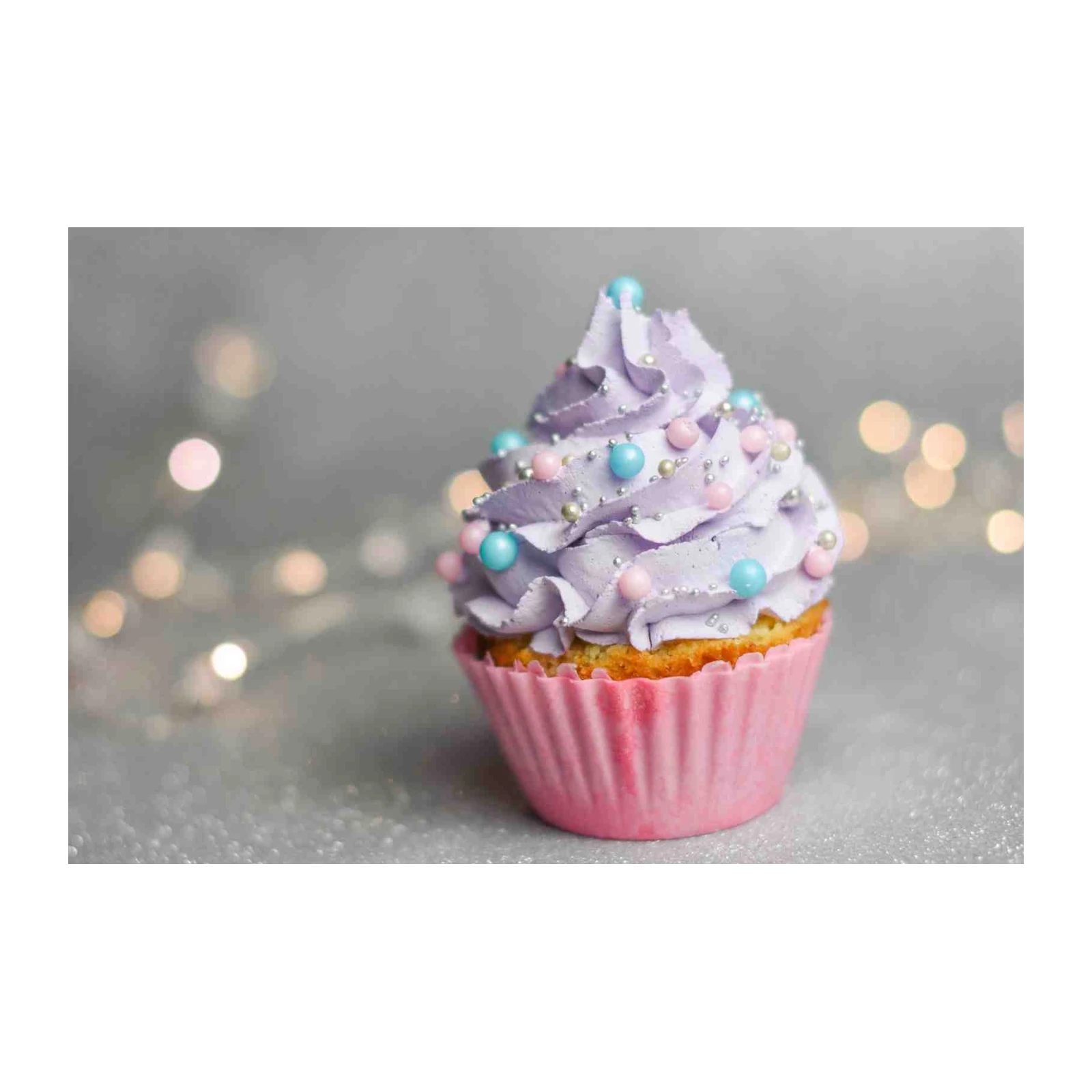 Dreamy Lavender Cupcake Art Wall Art