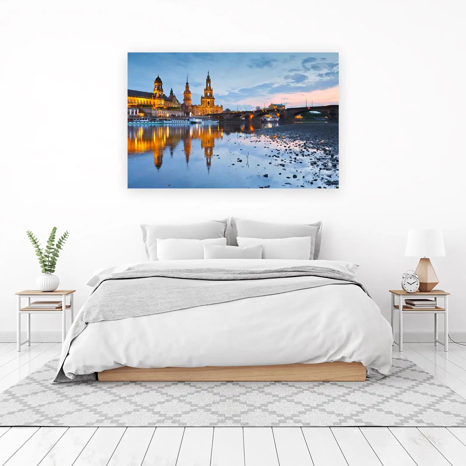Dresden Skyline & River Reflections Wall Art